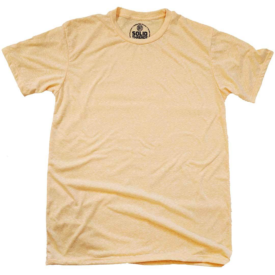Men's Solid Threads Triblend Gold T-shirt