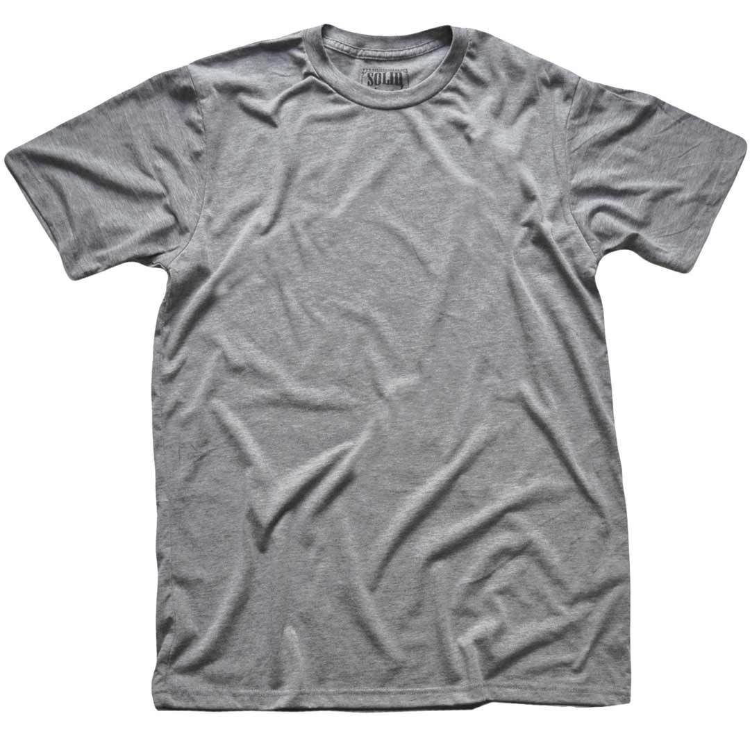 Men&#39;s Solid Threads Triblend Grey T-shirt