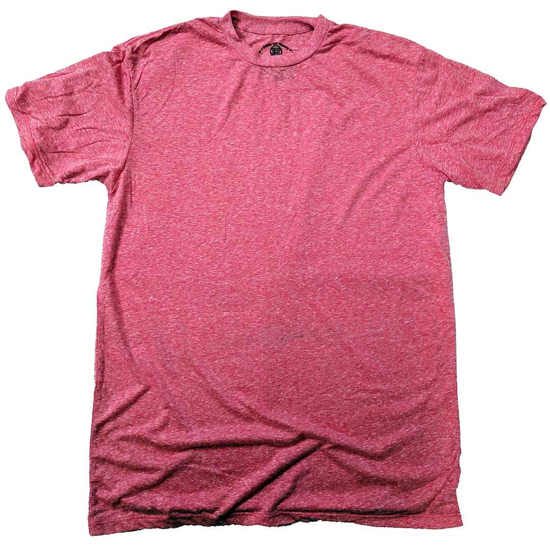 Men's Solid Threads Triblend Red T-shirt