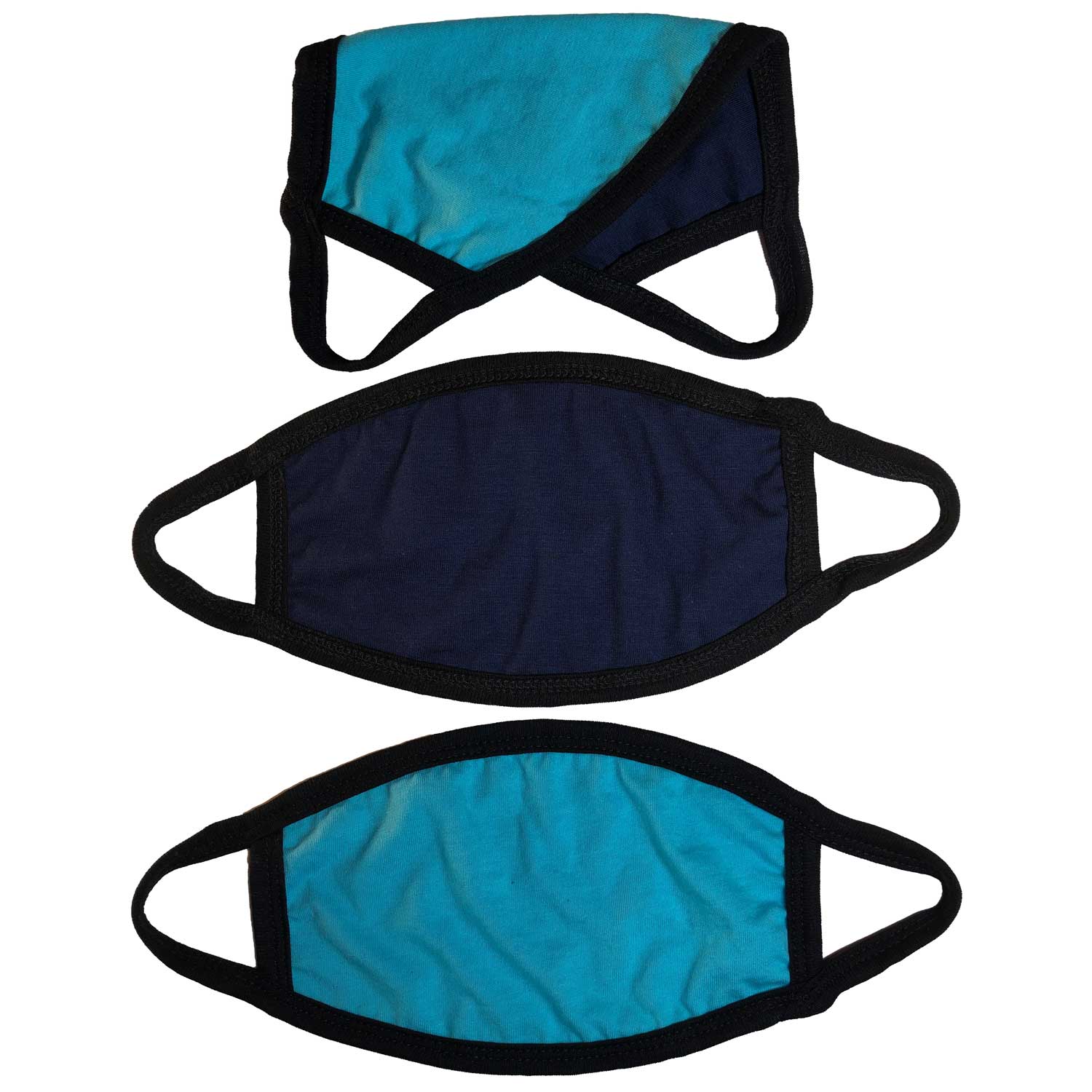 Unisex 3 Layer Reversible Facemask with Ear Loops | Cool Retro Style Facemask