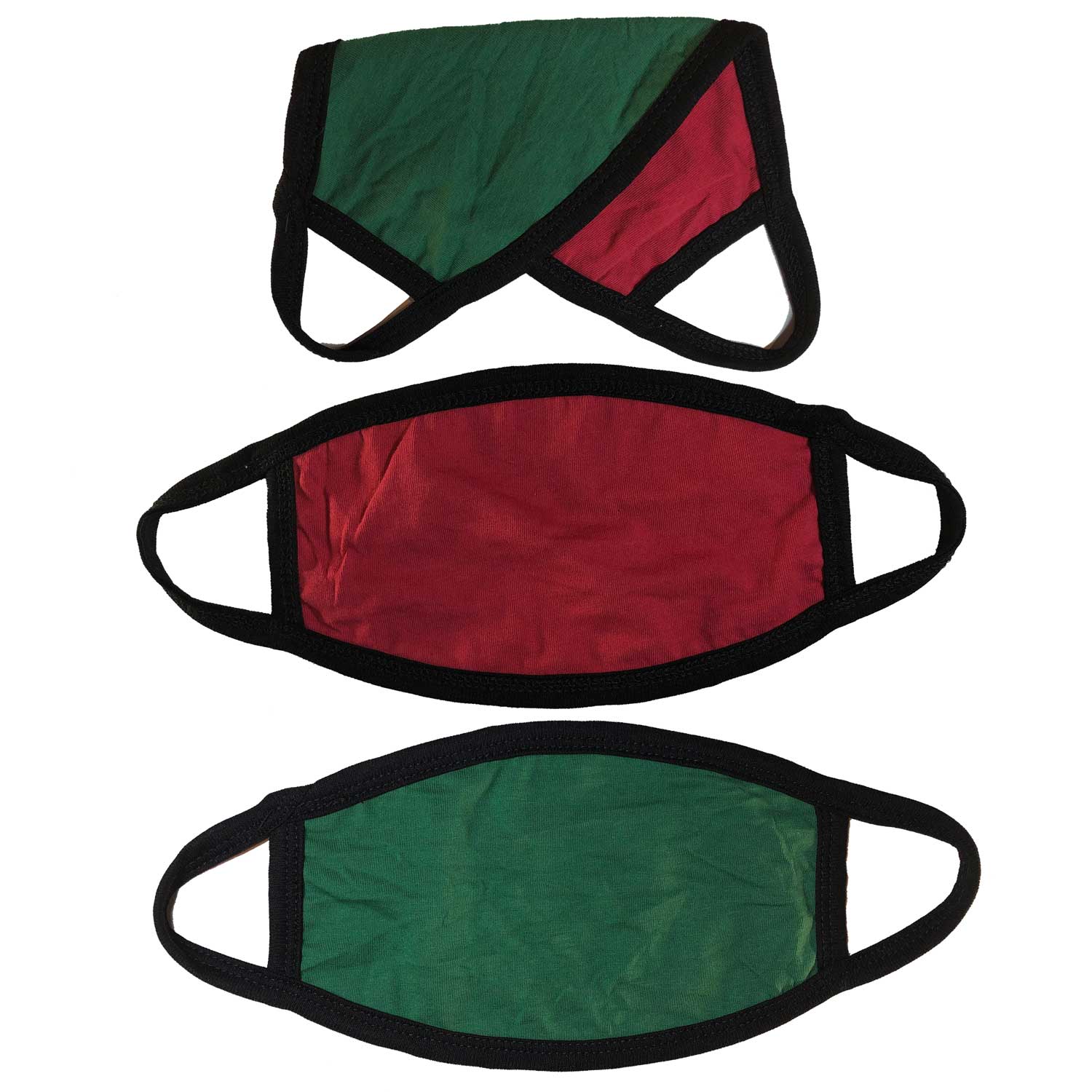 Unisex 3 Layer Reversible Facemask with Ear Loops | Cool Retro Style Facemask