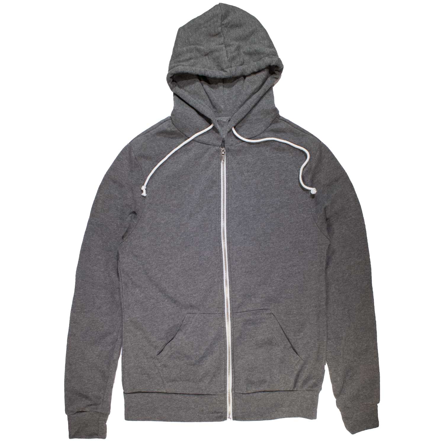 Solid Threads Zip Up Hoodie