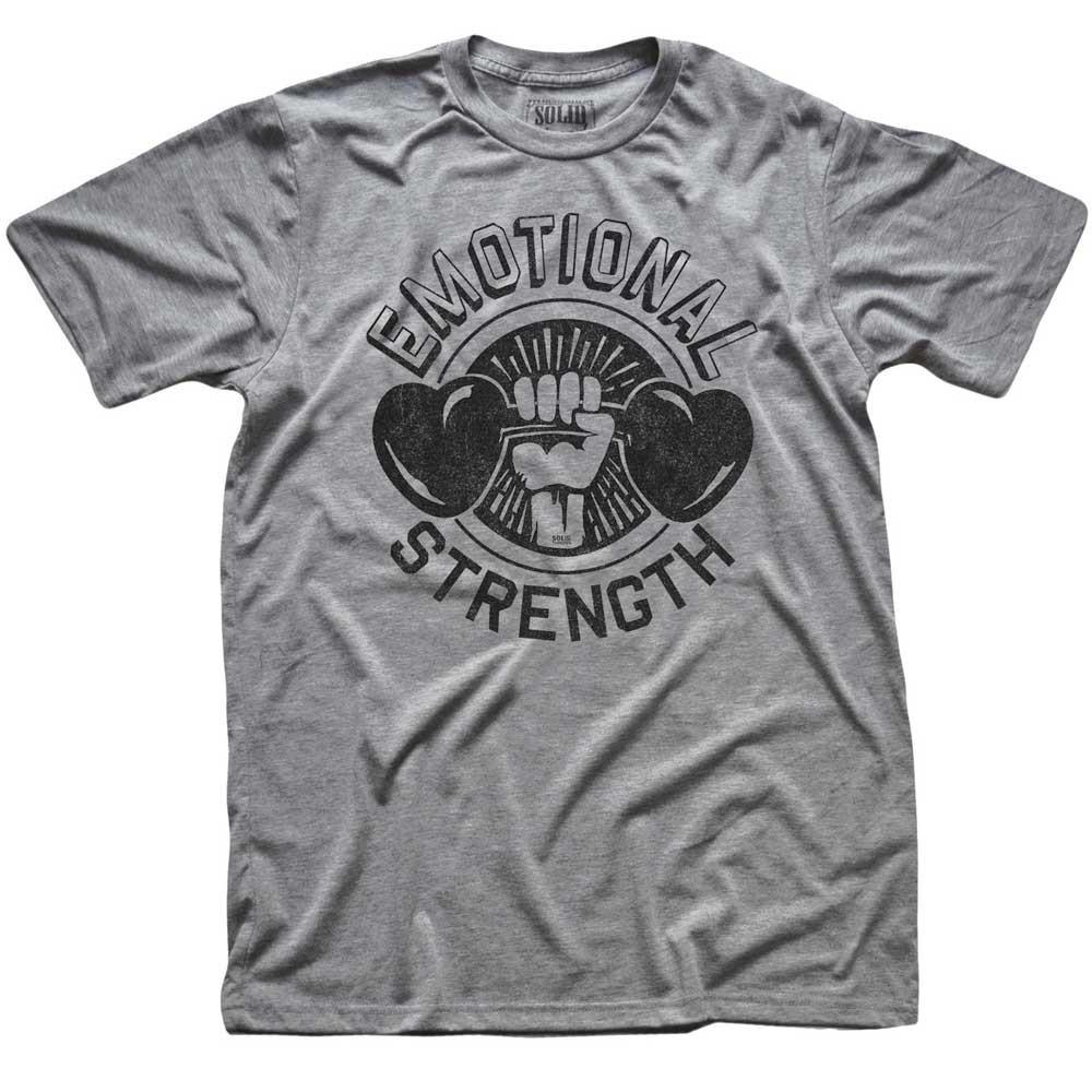 Men's Emotional Strength Cool Graphic T-Shirt | Vintage Power of Empathy Tee | Solid Threads