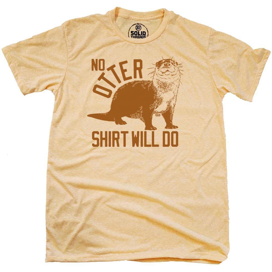 Men's No Otter Shirt Will Do Vintage Graphic Tee | Funny Animal Triblend T-shirt | SOLID THREADS