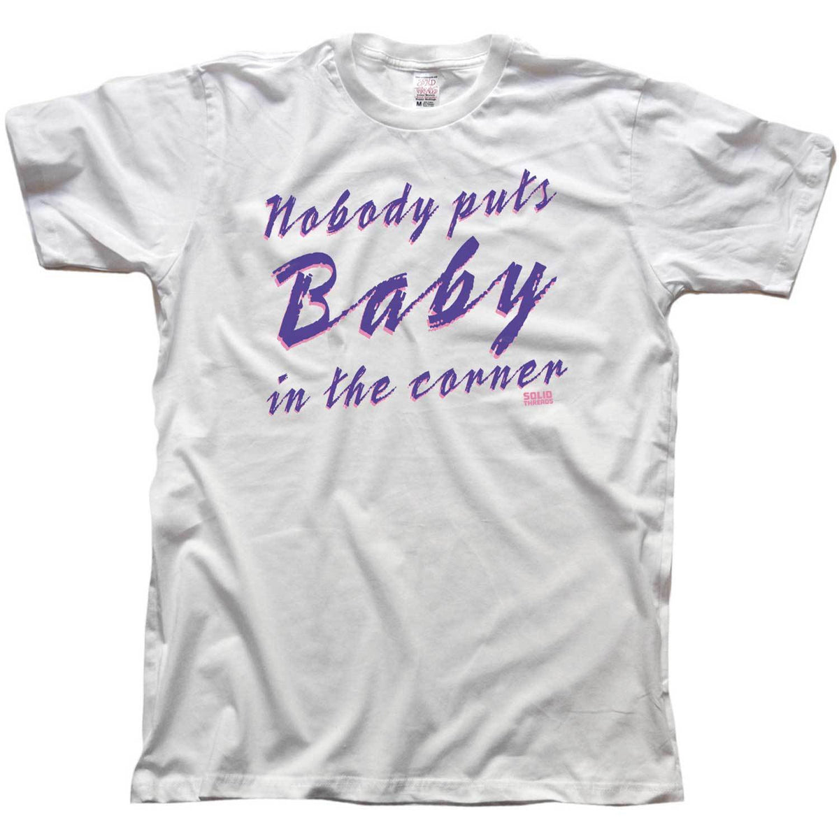 Vintage Men&#39;s Nobody Puts Baby in the Corner Cool Dirty Dancing Graphic T-Shirt | SOLID THREADS