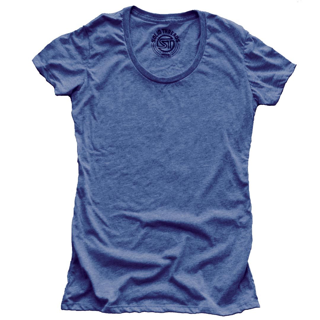 Women's Solid Threads Triblend Royal T-shirt