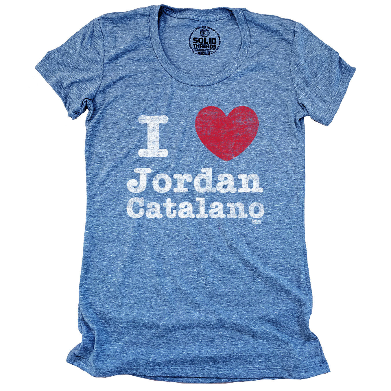 Women's I Heart Jordan Catalano Cool Graphic T-Shirt | Vintage 90s Triblend Tee | Solid Threads