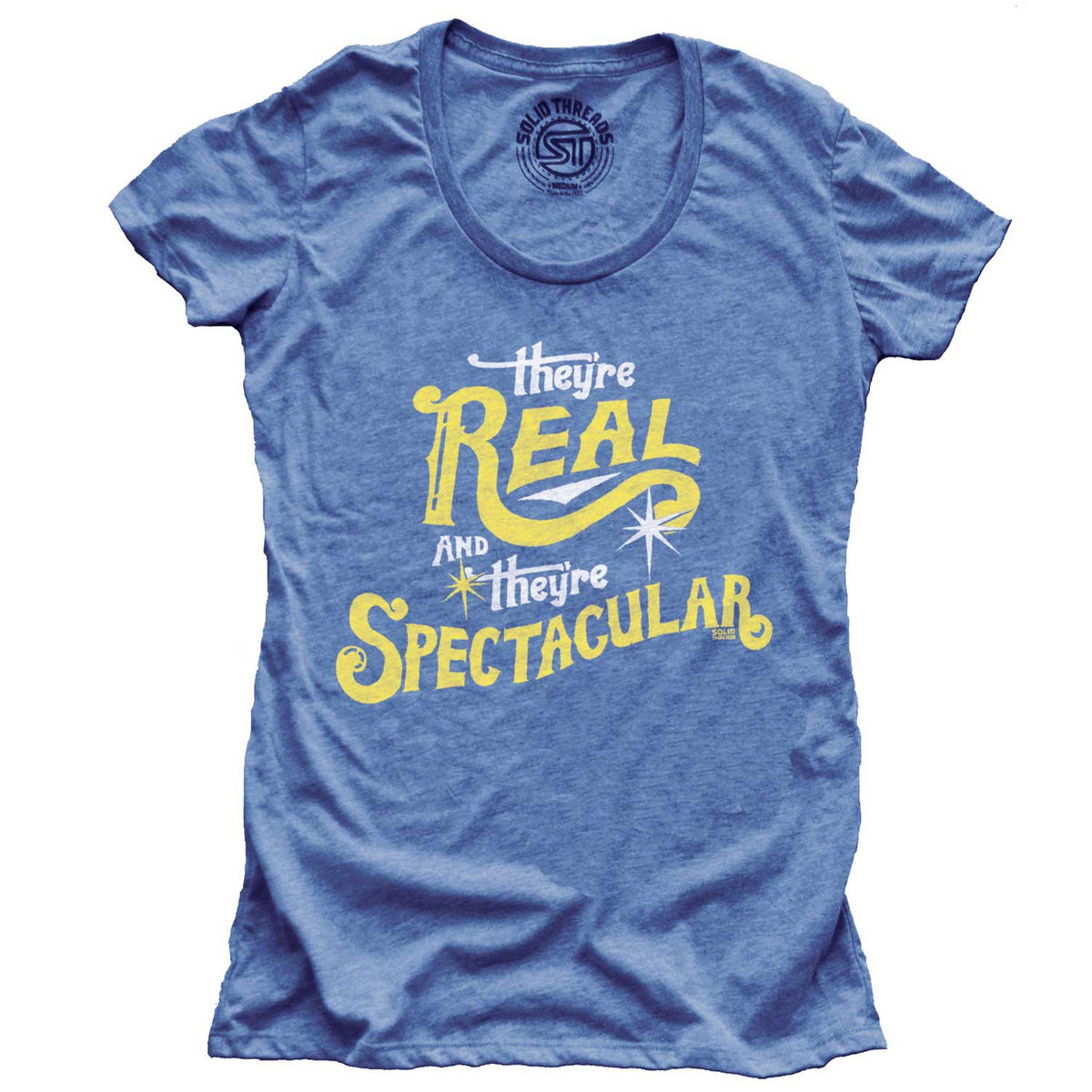 Women&#39;s Real and They&#39;re Spectacular Retro Graphic Tee | Funny Seinfeld Red T-Shirt | Solid Threads