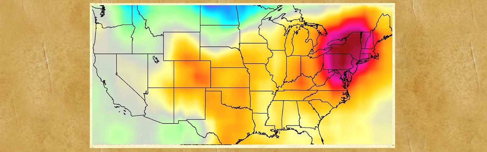 Heat Wave Map of America