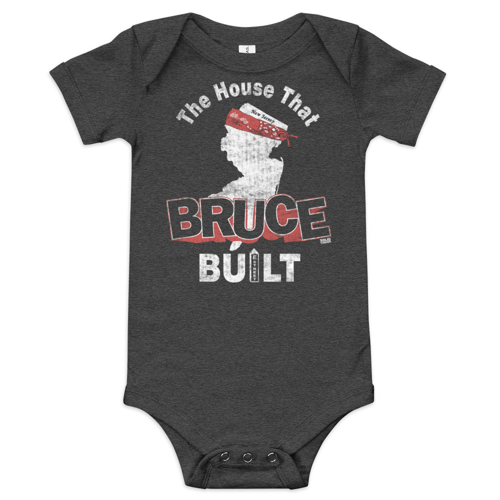 Baby House Bruce Built Retro Extra Soft One Piece | Cool Springsteen Romper | Solid Threads