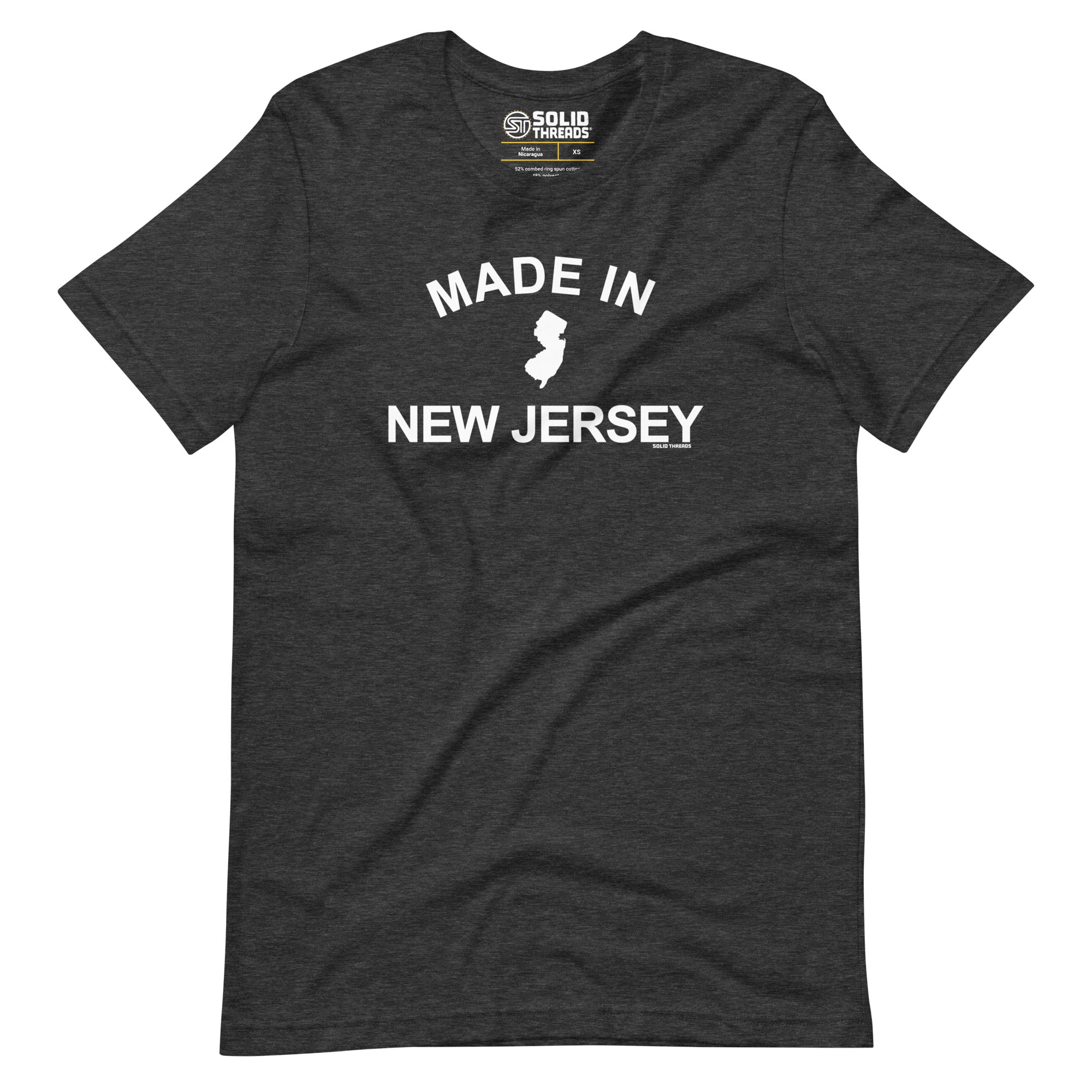 Men's Made In New Jersey Cool Soft Style T-Shirt | Vintage Garden State Tee | Solid Threads