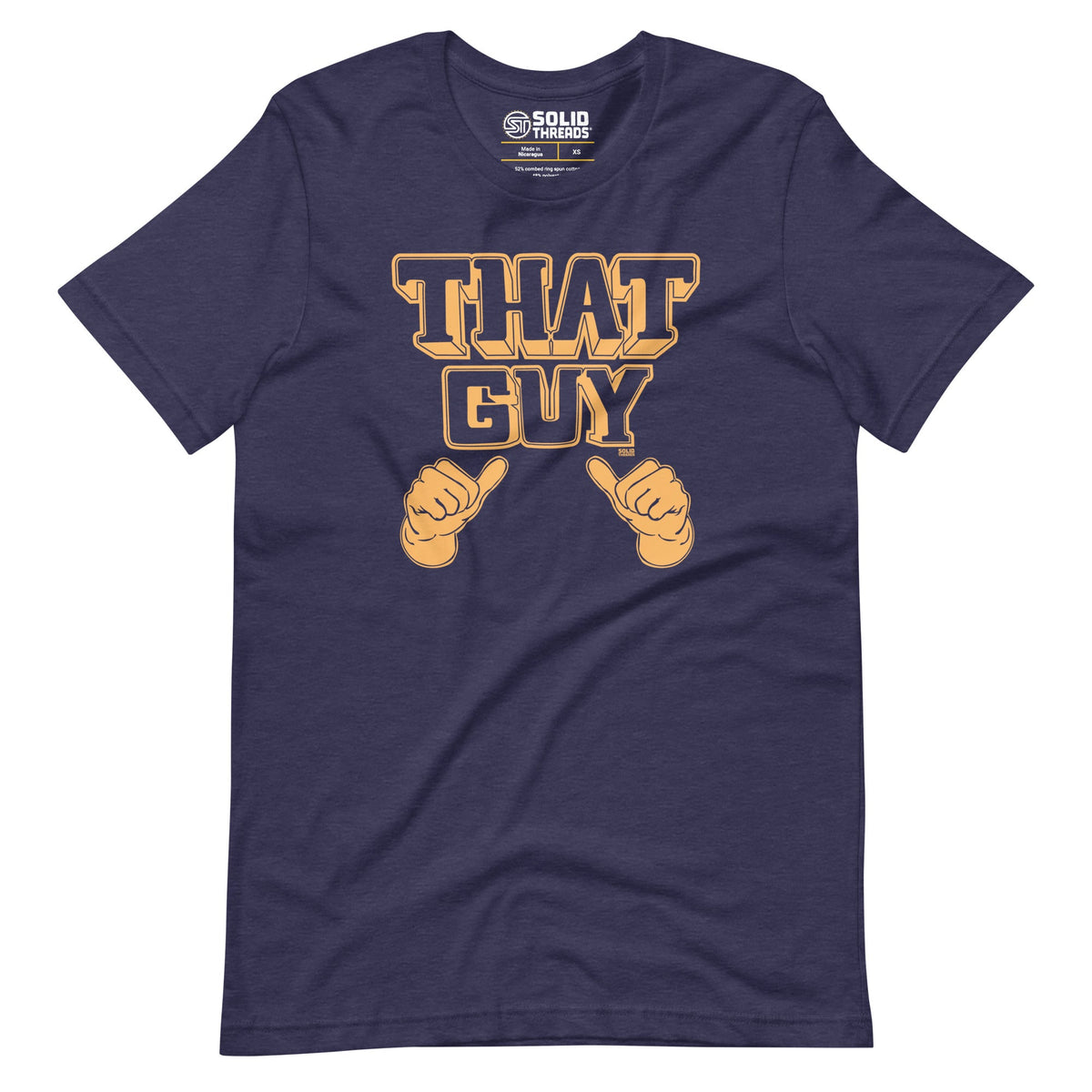 Men&#39;s That Guy Funny Soft Style T-Shirt | Vintage Center Of Attention Tee | Solid Threads