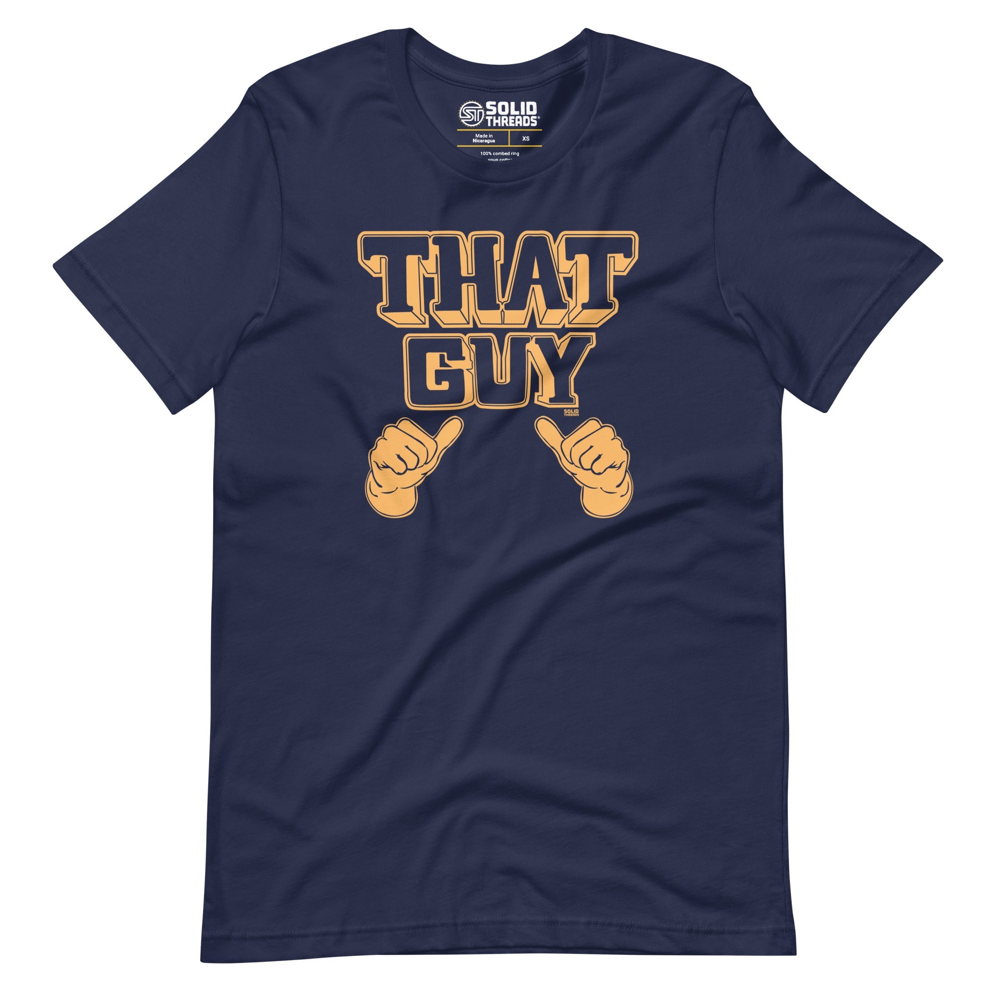 Men's That Guy Funny Soft Style T-Shirt | Vintage Center Of Attention Tee | Solid Threads