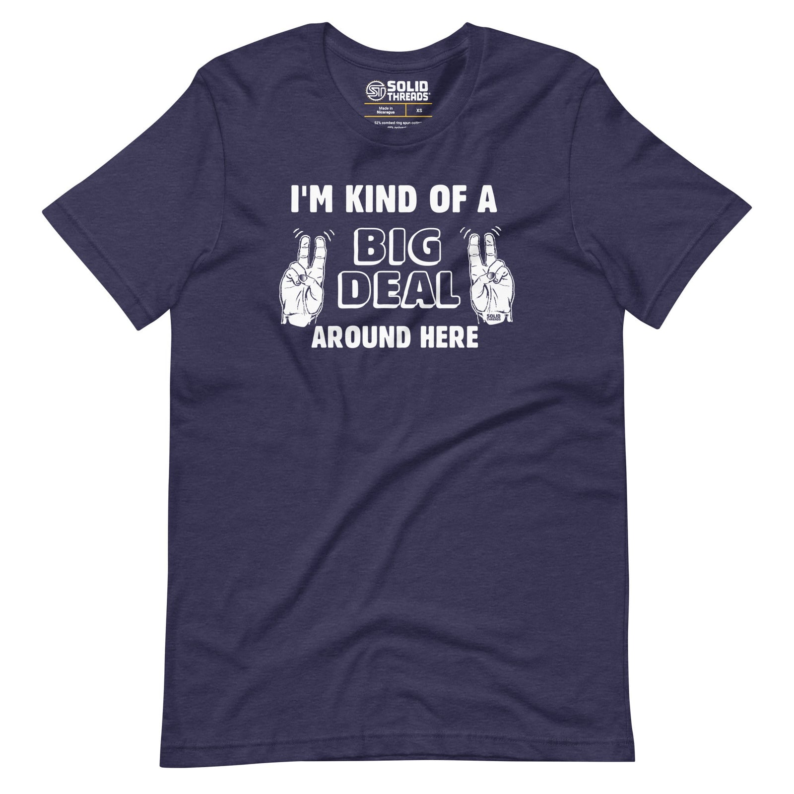 Men's Im Kind Of A Big Deal Around Here Vintage Soft Style T-Shirt | Funny Anchorman Hot Shot Tee | Solid Threads