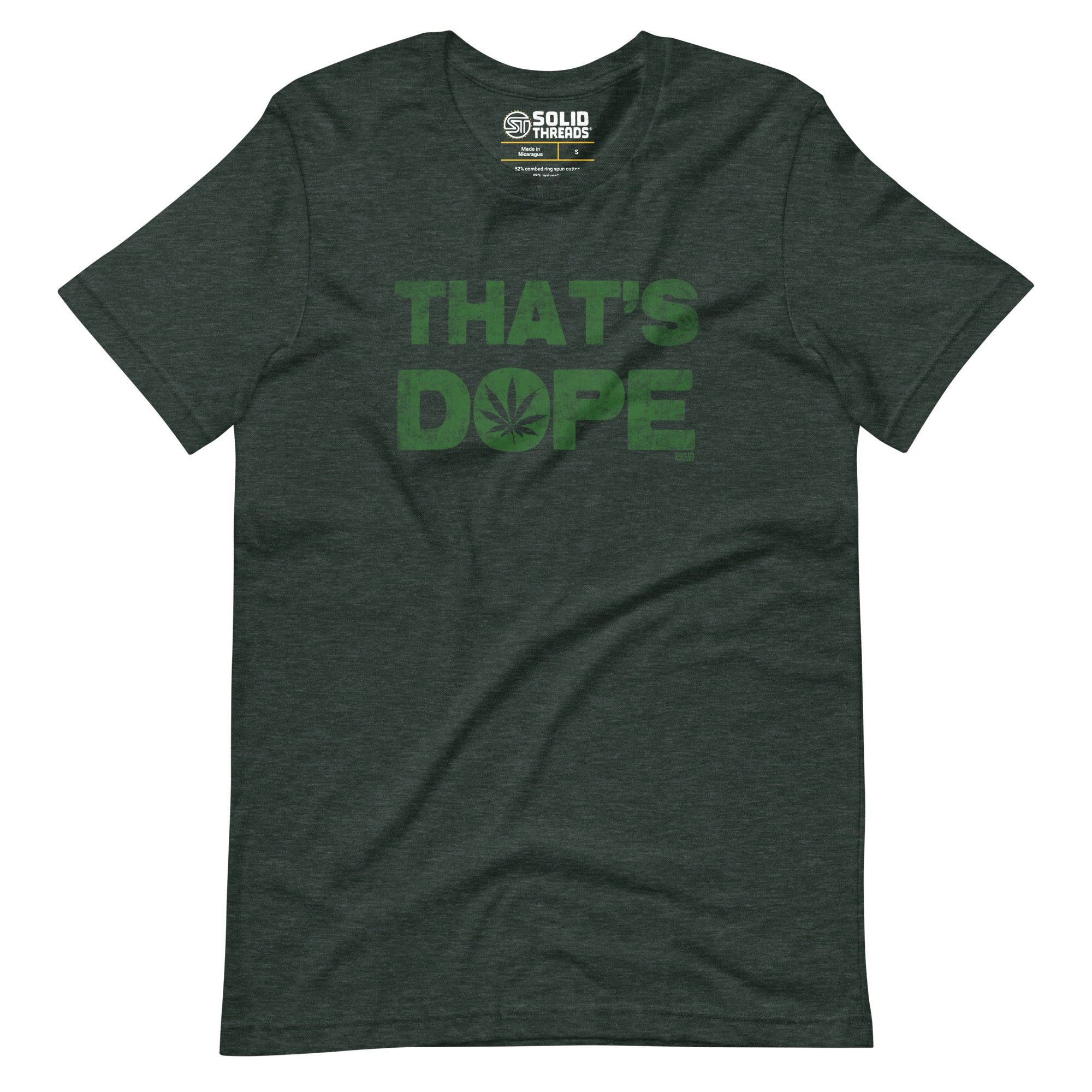 Men's Thats Dope Cool Soft Style T-Shirt | Funny Marijuana Tee | Solid Threads