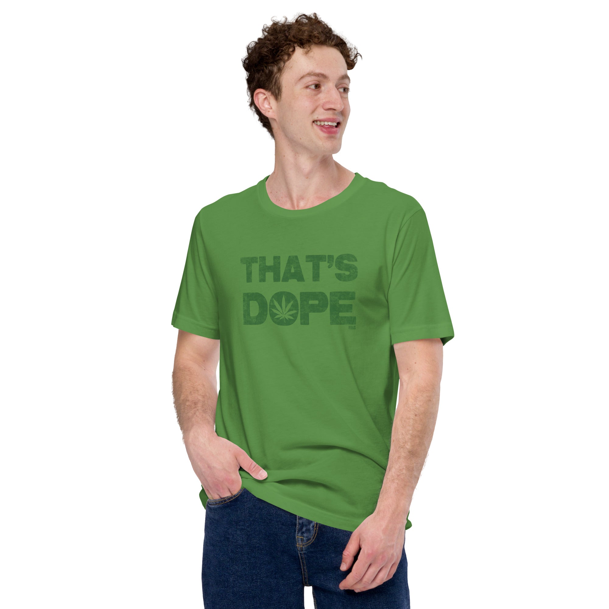 Men's Thats Dope Cool Soft Style T-Shirt | Funny Marijuana Tee | Solid Threads