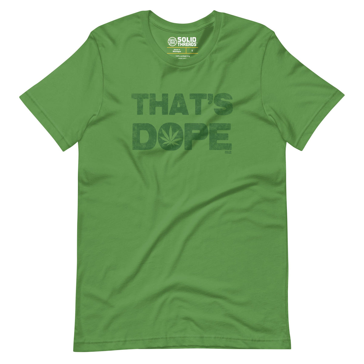 Men&#39;s Thats Dope Cool Soft Style T-Shirt | Funny Marijuana Tee | Solid Threads