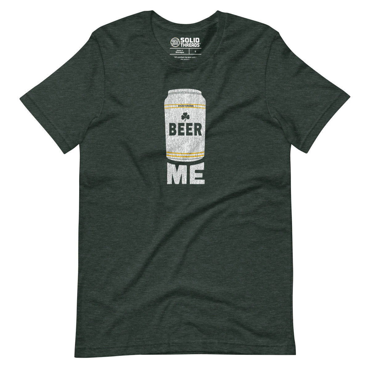 Men&#39;s Beer Me Vintage Soft Style T-Shirt | Funny Drinking Pints Tee | Solid Threads