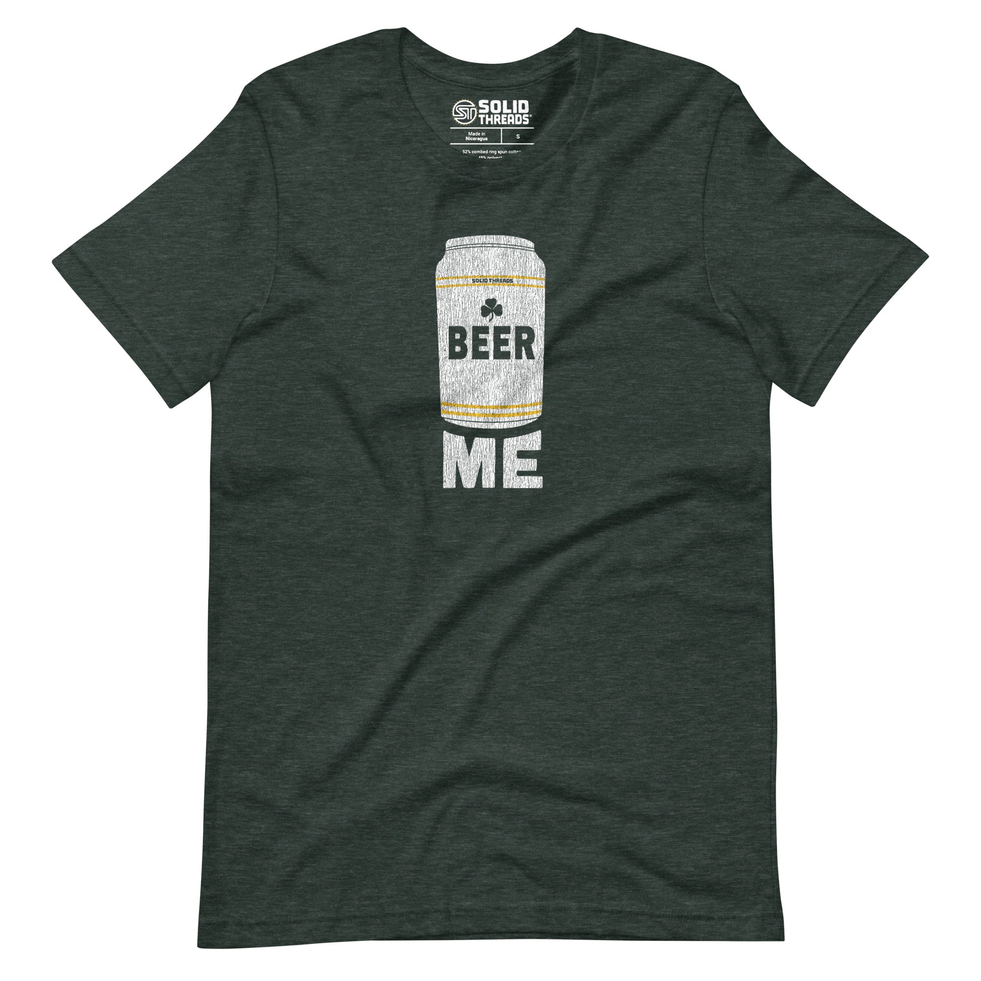 Men's Beer Me Vintage Soft Style T-Shirt | Funny Drinking Pints Tee | Solid Threads