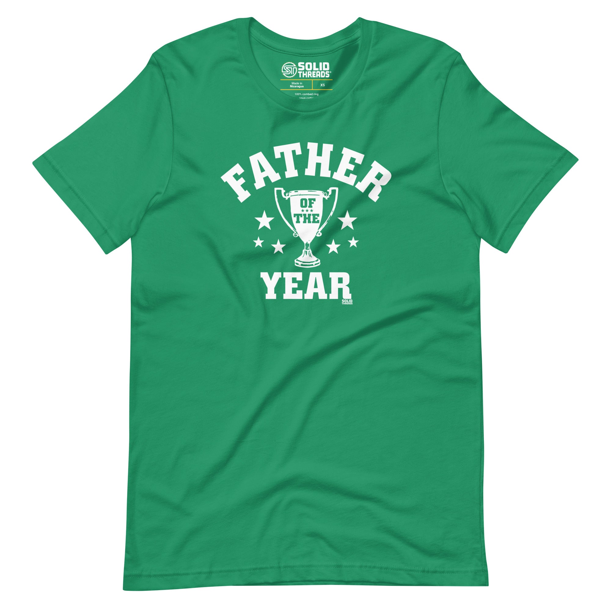 Men's Father Of The Year Vintage Soft Style T-Shirt | Cool Gift For Dad Tee | Solid Threads