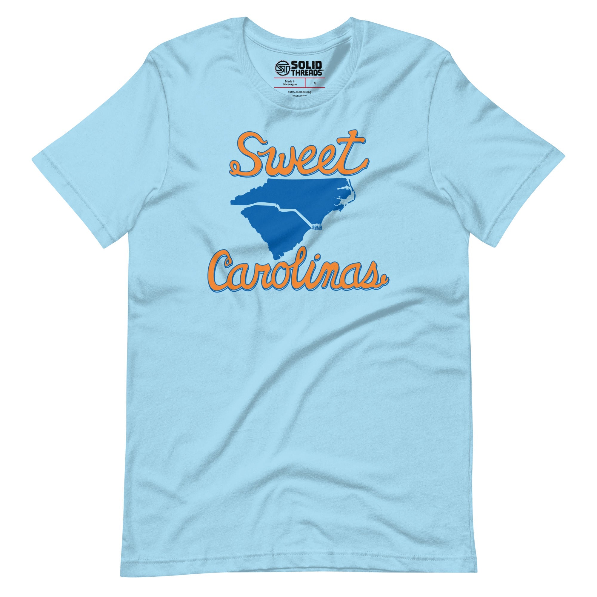 Men's Sweet Carolinas Funny Soft Style T-Shirt | Vintage Southern Tee | Solid Threads