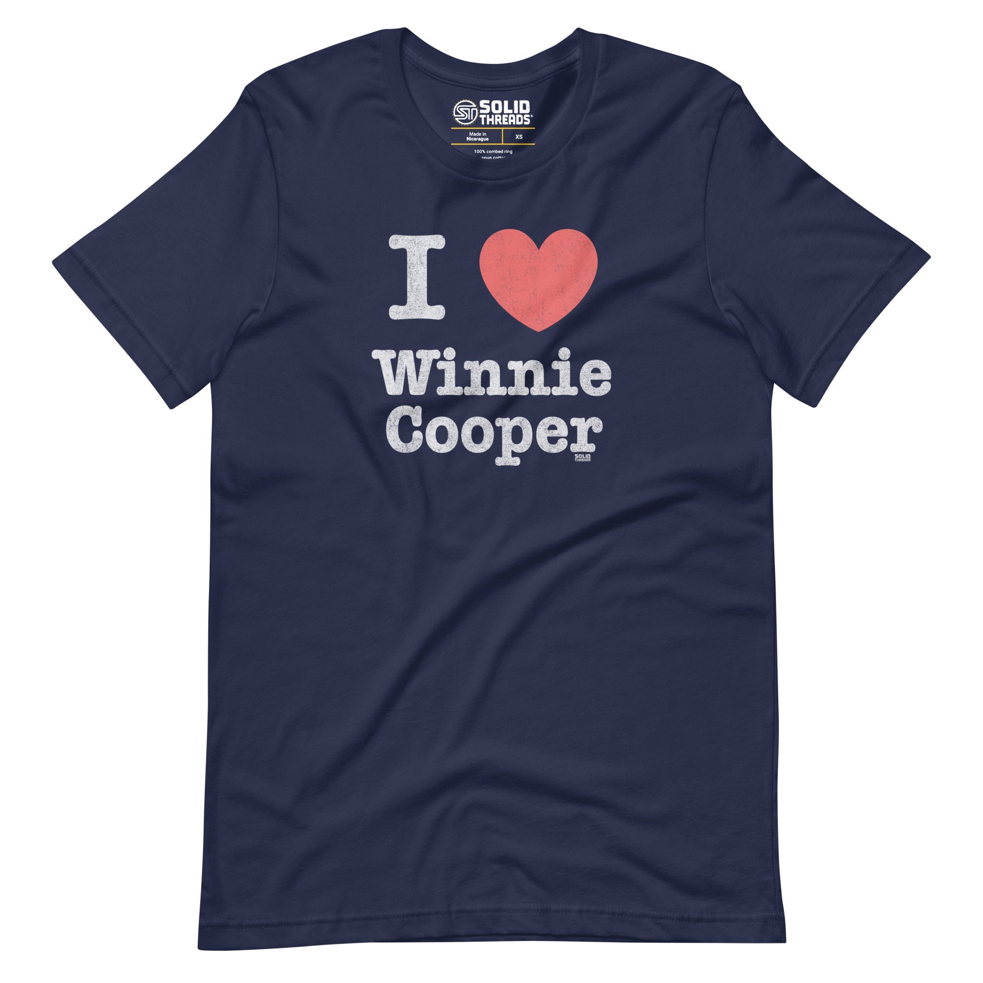 Men's Winnie Cooper Vintage Soft Style Tee | Retro Wonder Years T-shirt for Men | Solid Threads