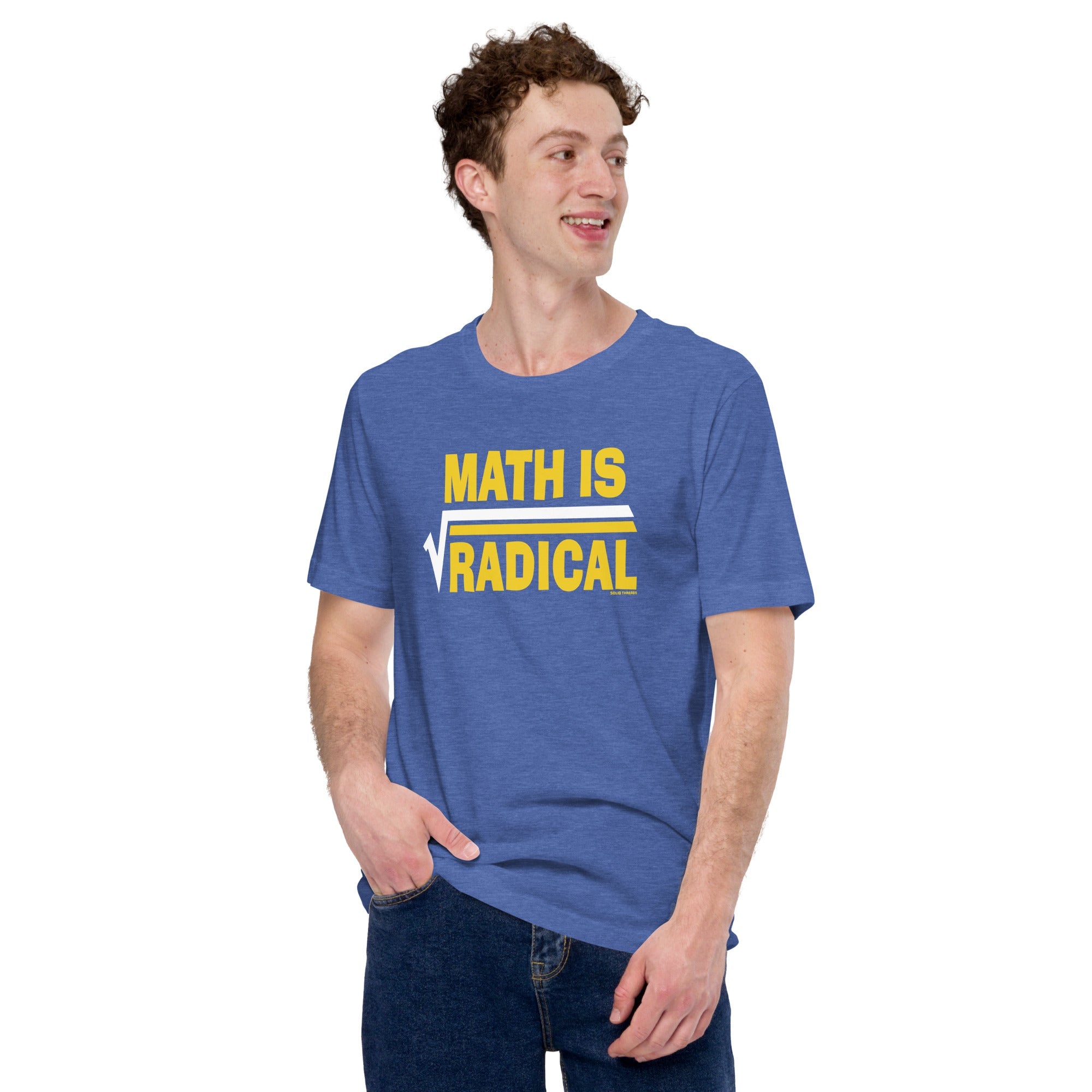 Men's Math Is Radical Vintage Soft Style T-Shirt | Funny Nerd Tee | Solid Threads