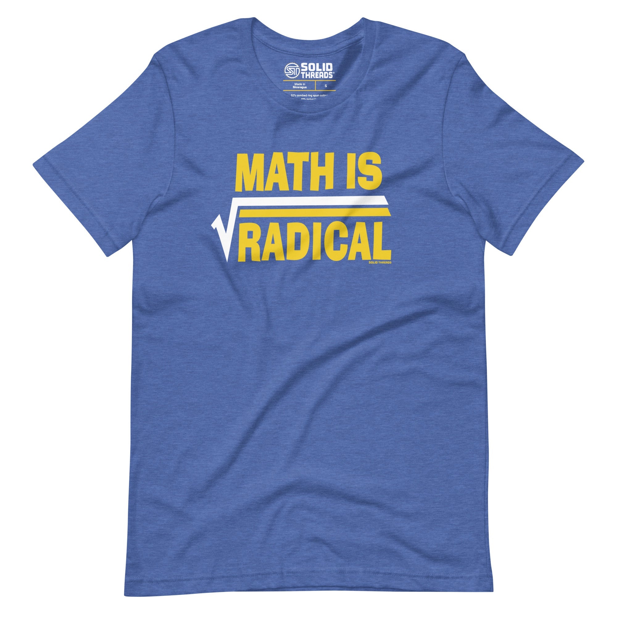 Men's Math Is Radical Vintage Soft Style T-Shirt | Funny Nerd Tee | Solid Threads