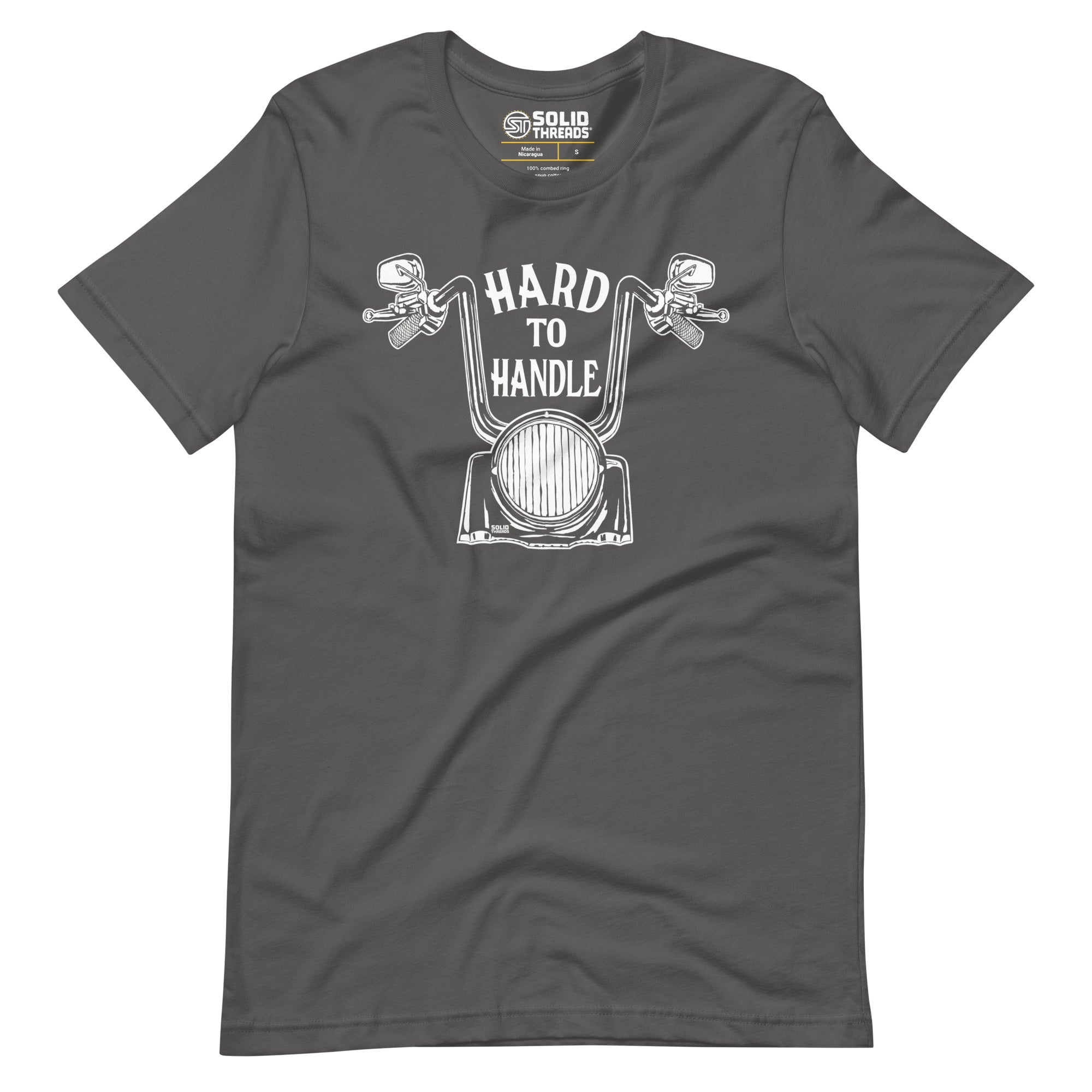 Men's Hard To Handle Cool Soft Style T-Shirt | Vintage Bicycle Tee | Solid Threads