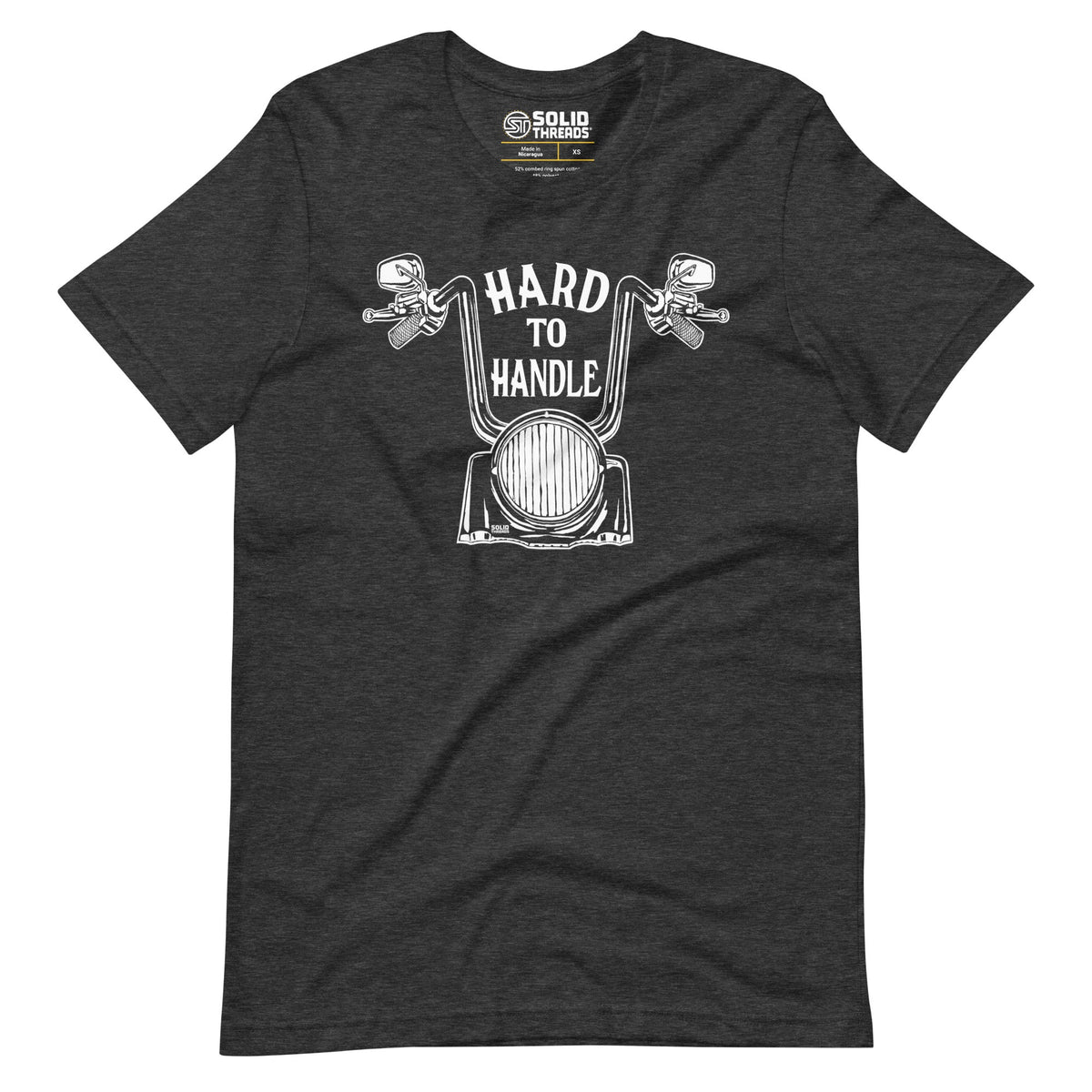 Men&#39;s Hard To Handle Cool Soft Style T-Shirt | Vintage Bicycle Tee | Solid Threads