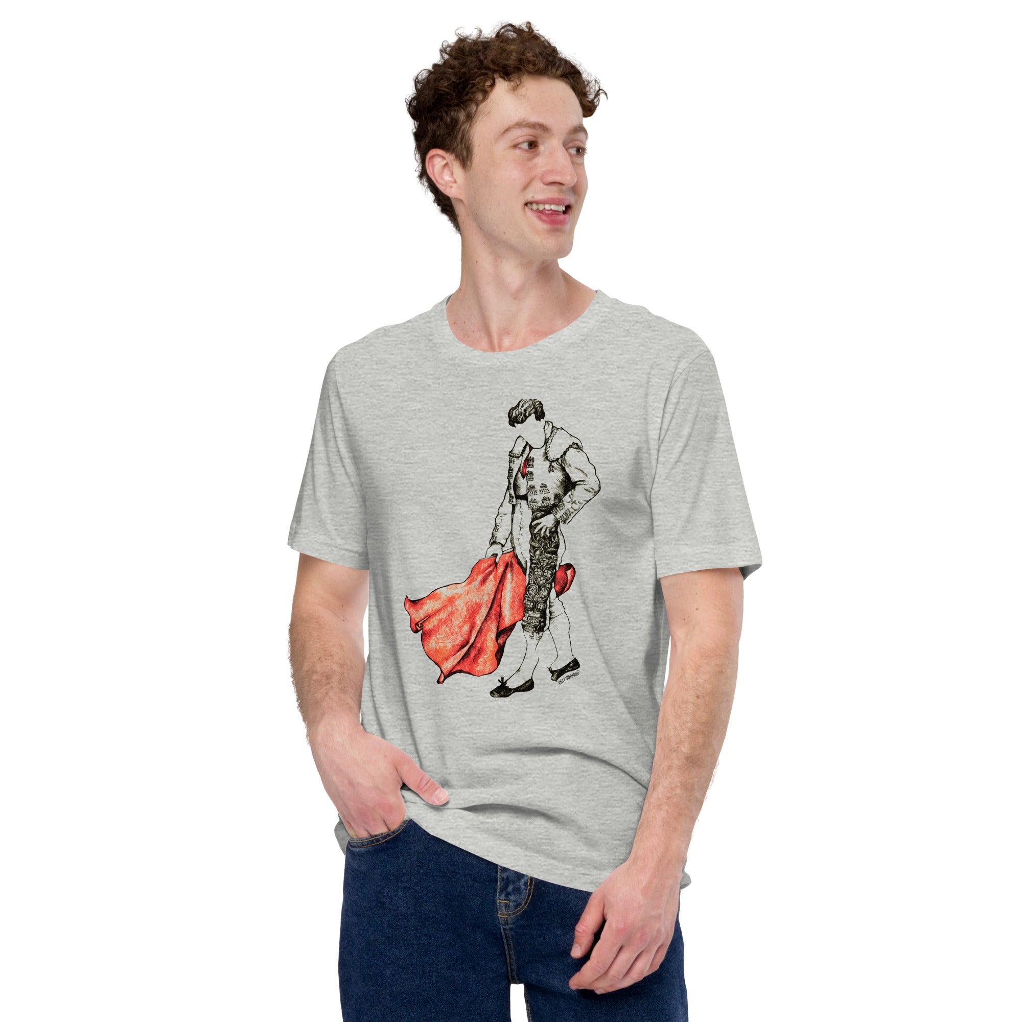 Men's Matador Cool Soft Style T-Shirt | Vintage Bull Fighter Tee | Solid Threads