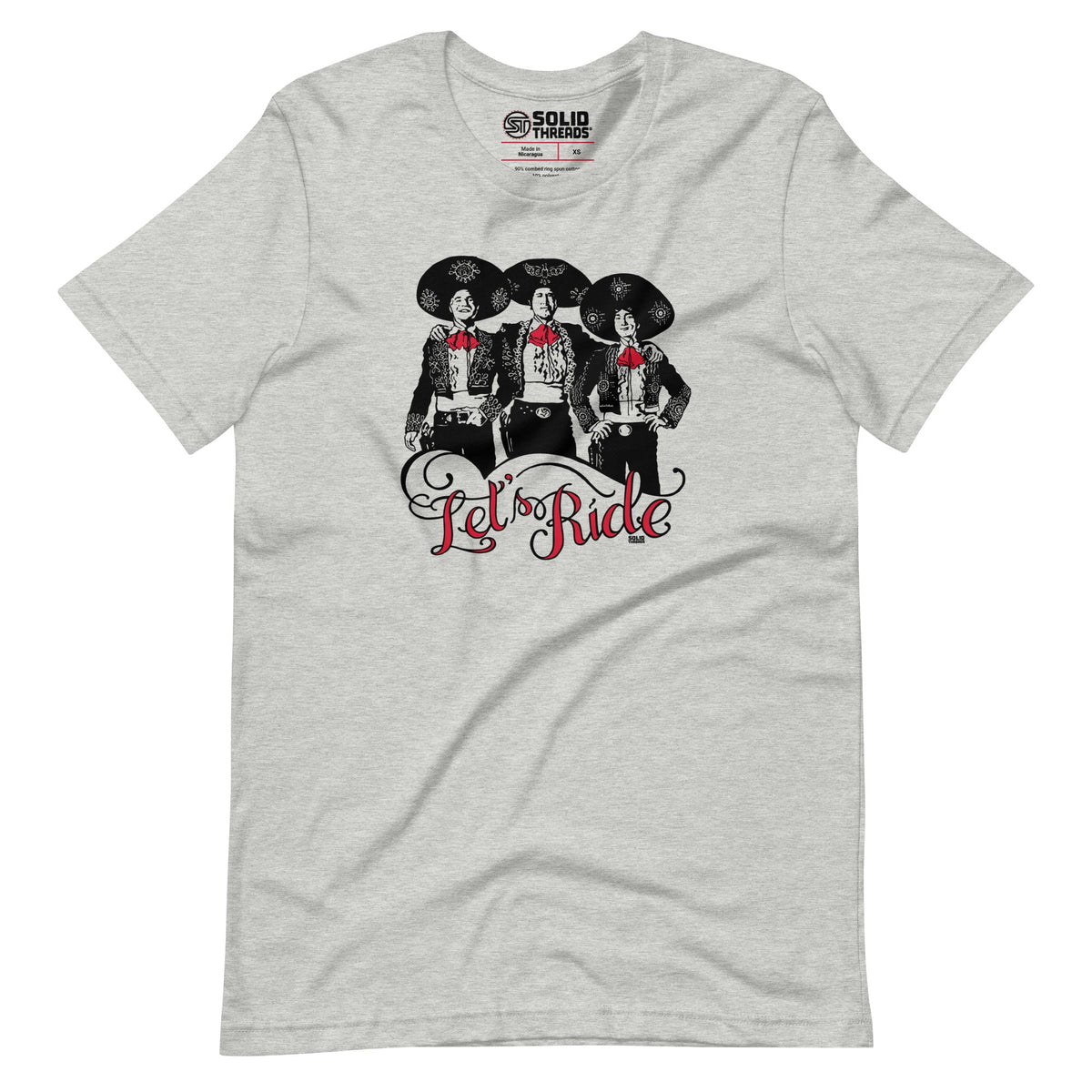 Men&#39;s Lets Ride Vintage Soft Style T-Shirt | Cool Western 80S Movie Tee | Solid Threads