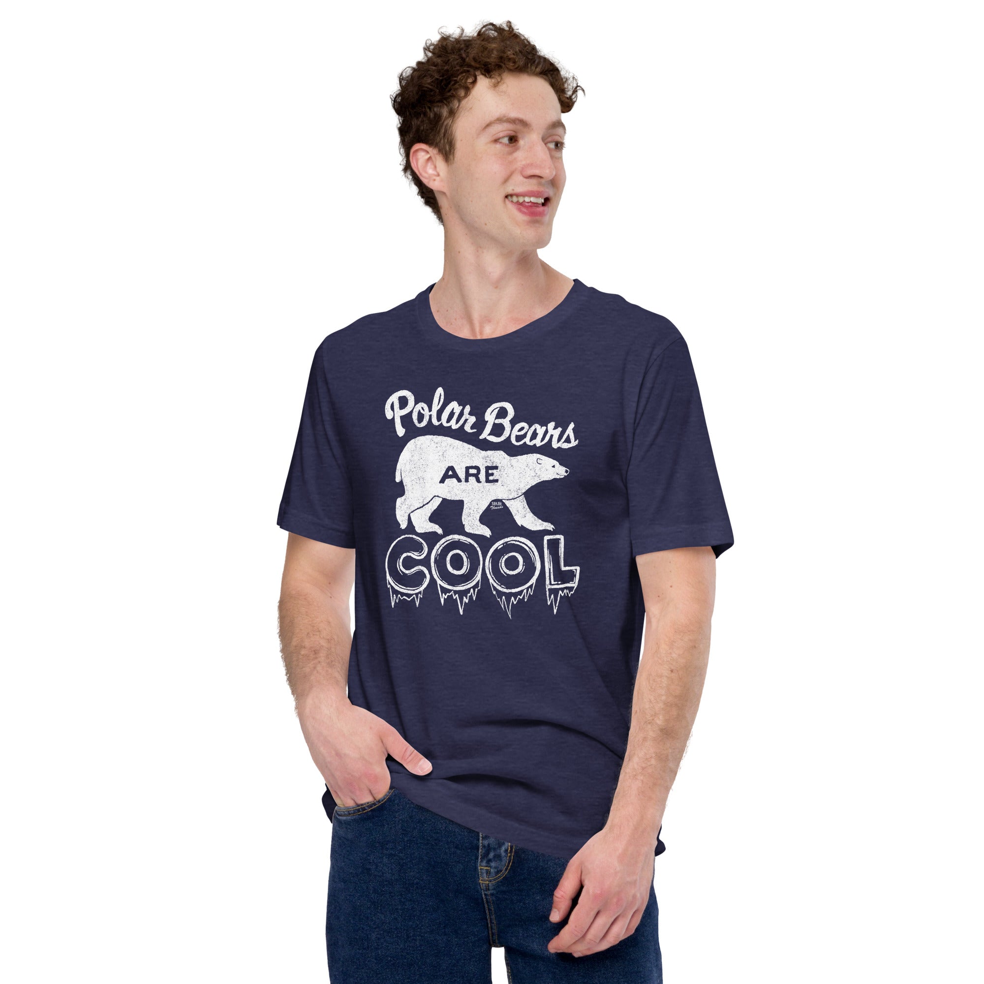 Polar Bears Are Cool Vintage T-shirt | SOLID THREADS