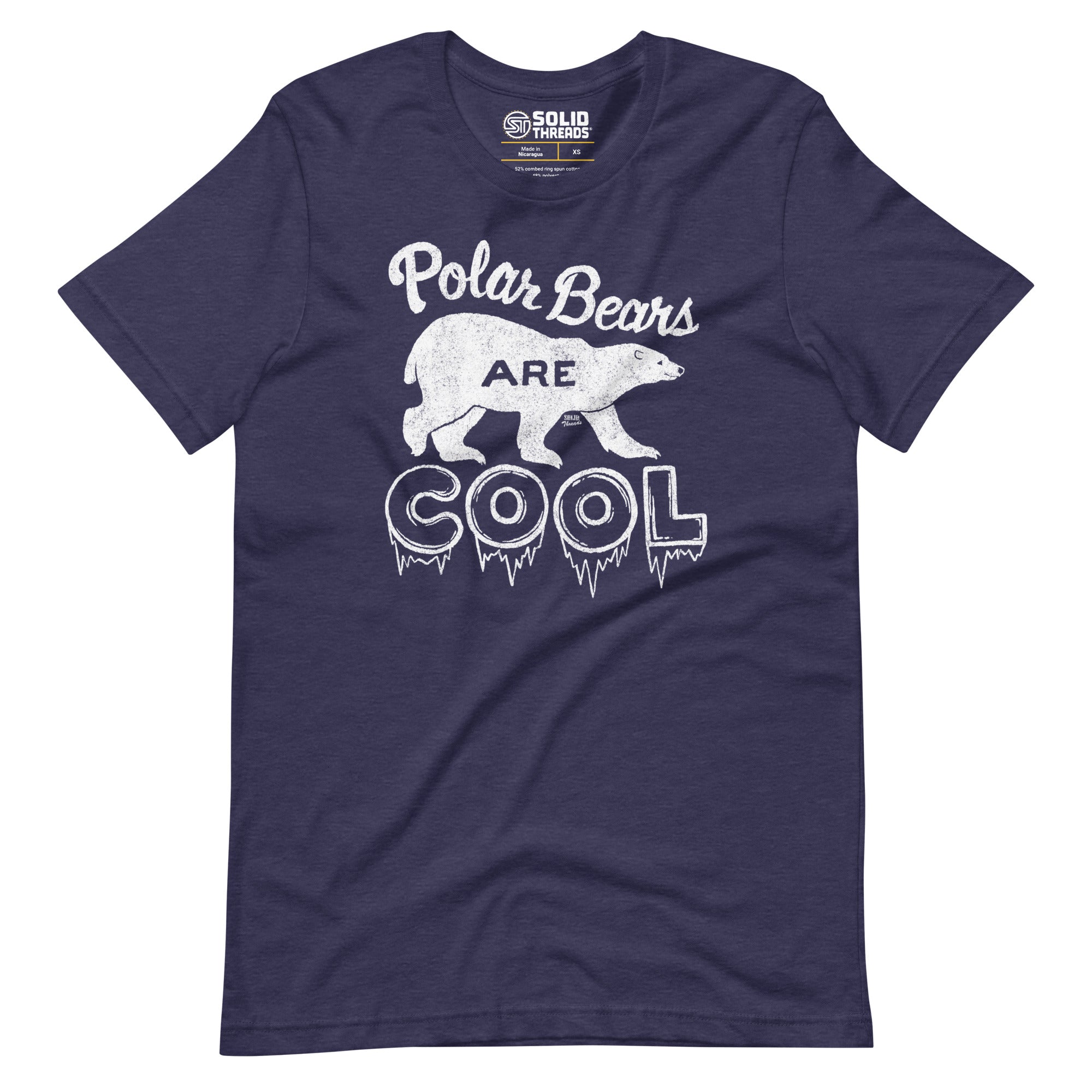 Polar Bears Are Cool Vintage T-shirt | SOLID THREADS