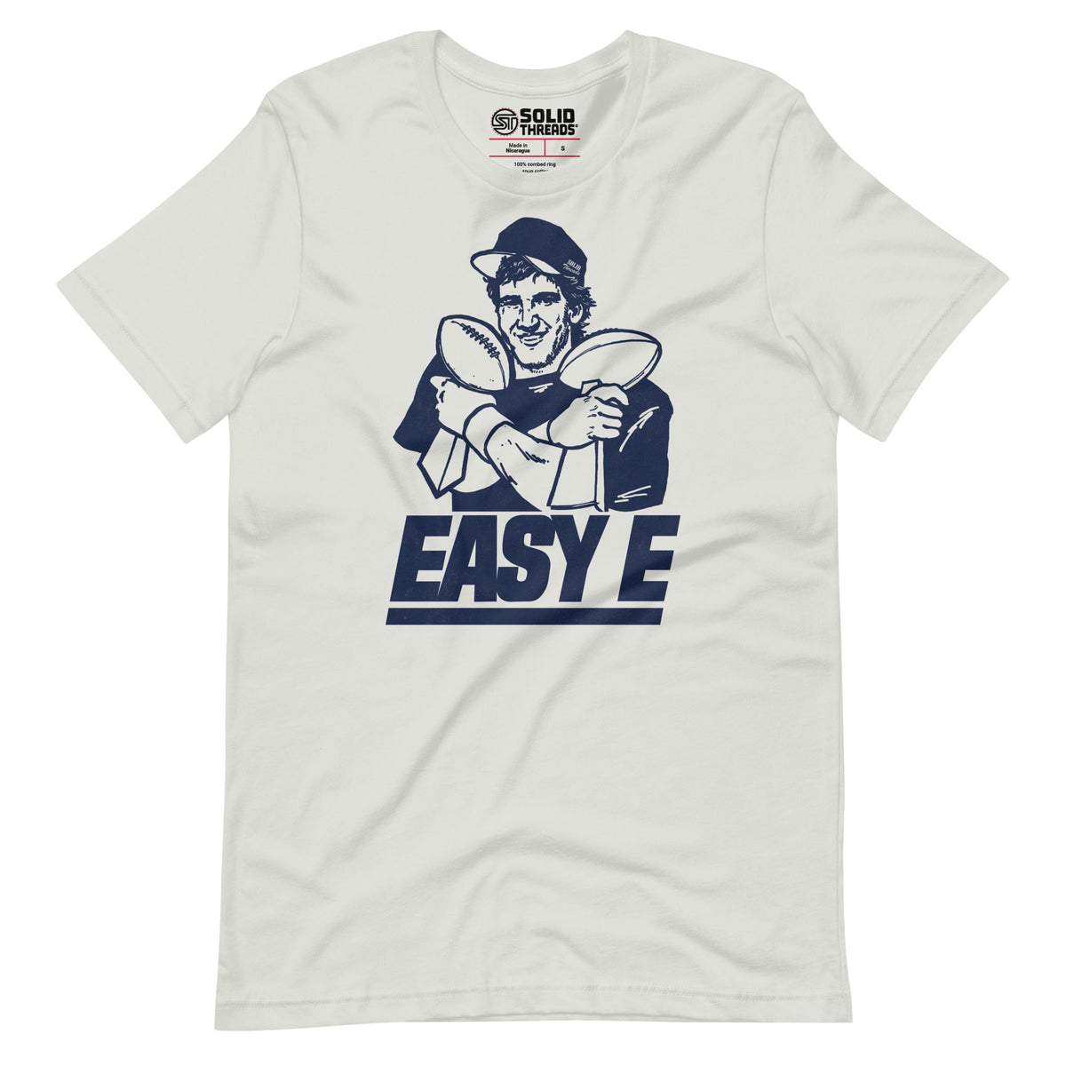 Men&#39;s Easy E Vintage Soft Style T-Shirt | Funny Ny Giants Tee | Solid Threads