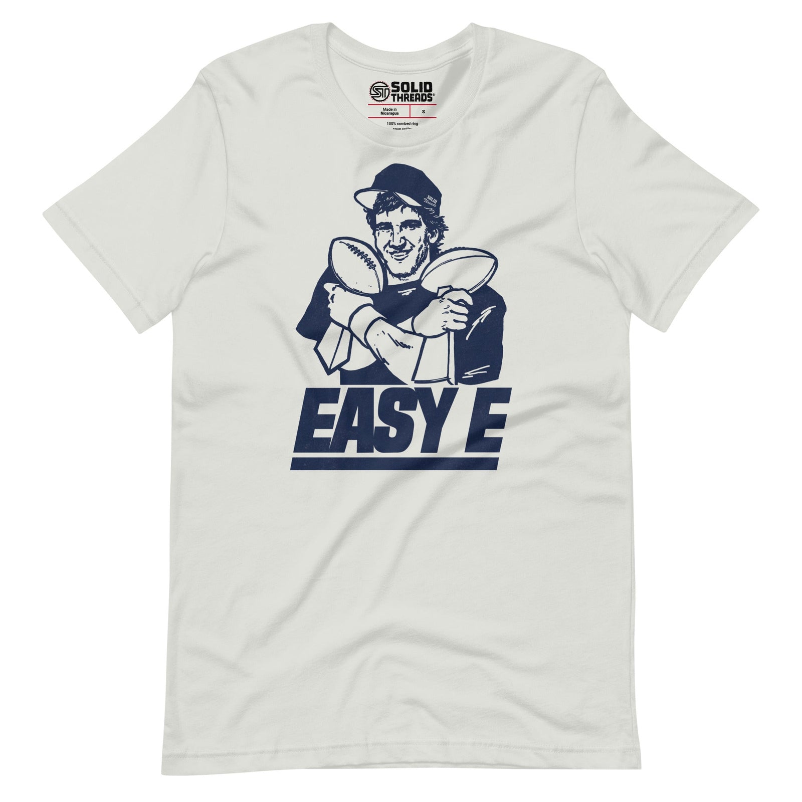 Men's Easy E Vintage Soft Style T-Shirt | Funny Ny Giants Tee | Solid Threads