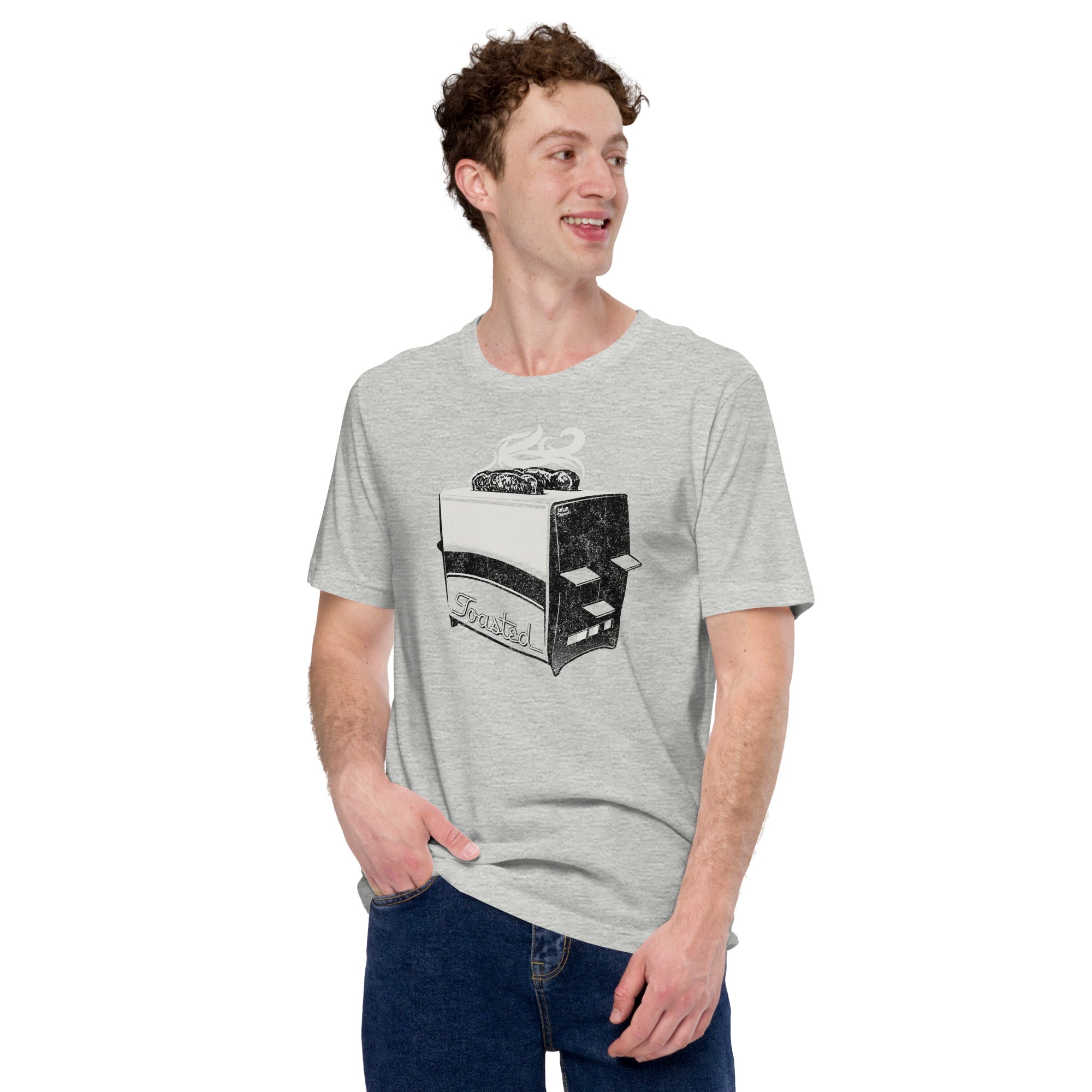 Men's Toasted Vintage Inspired T-shirt | Cool Retro Funny Partying Soft Style Tee | Solid Threads