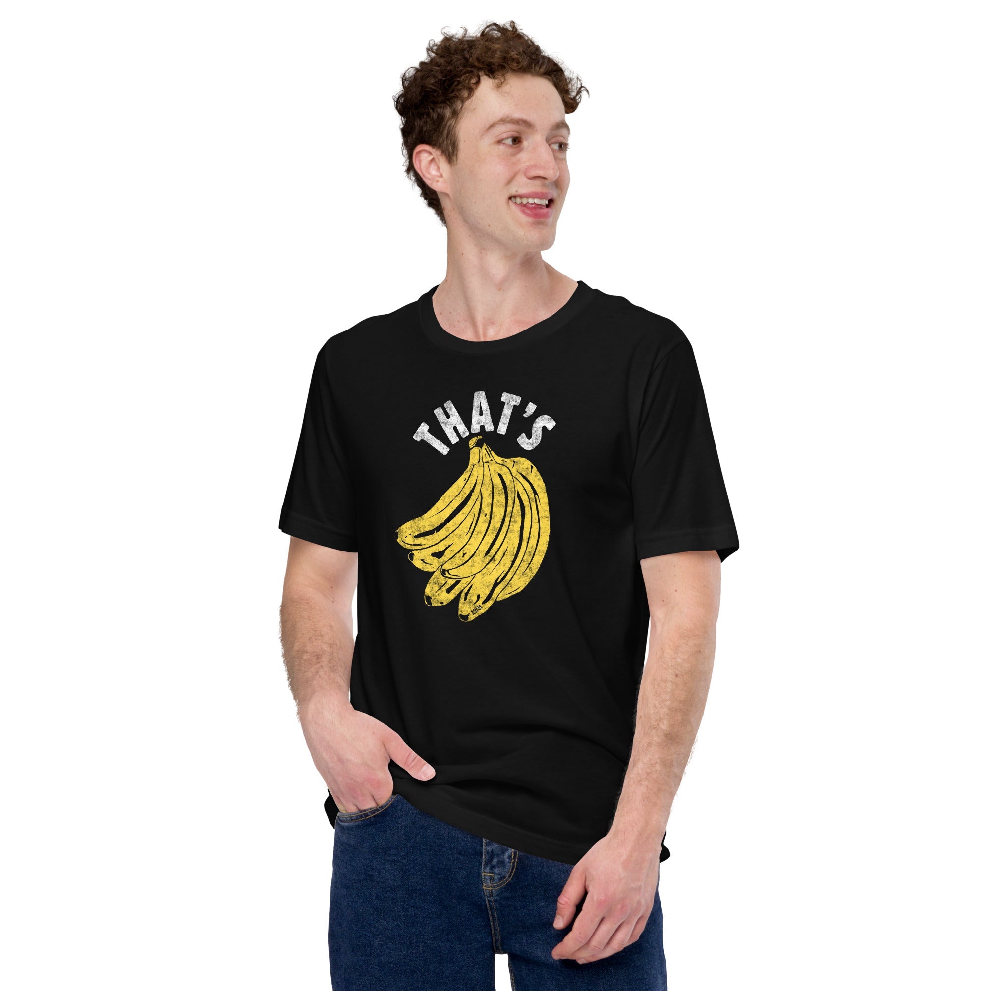 Men's Thats Bananas Vintage Soft Style T-Shirt | Funny Fruit Tee | Solid Threads