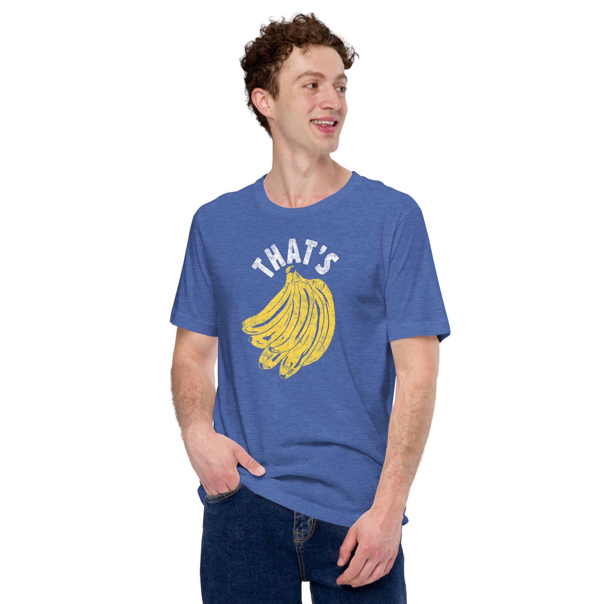 Men's Thats Bananas Vintage Soft Style T-Shirt | Funny Fruit Tee | Solid Threads