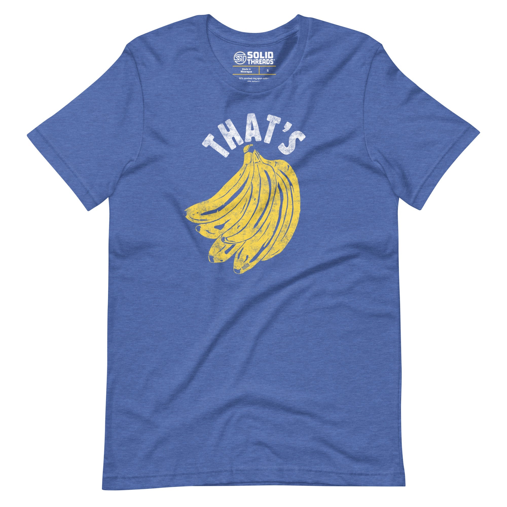 Men's Thats Bananas Vintage Soft Style T-Shirt | Funny Fruit Tee | Solid Threads