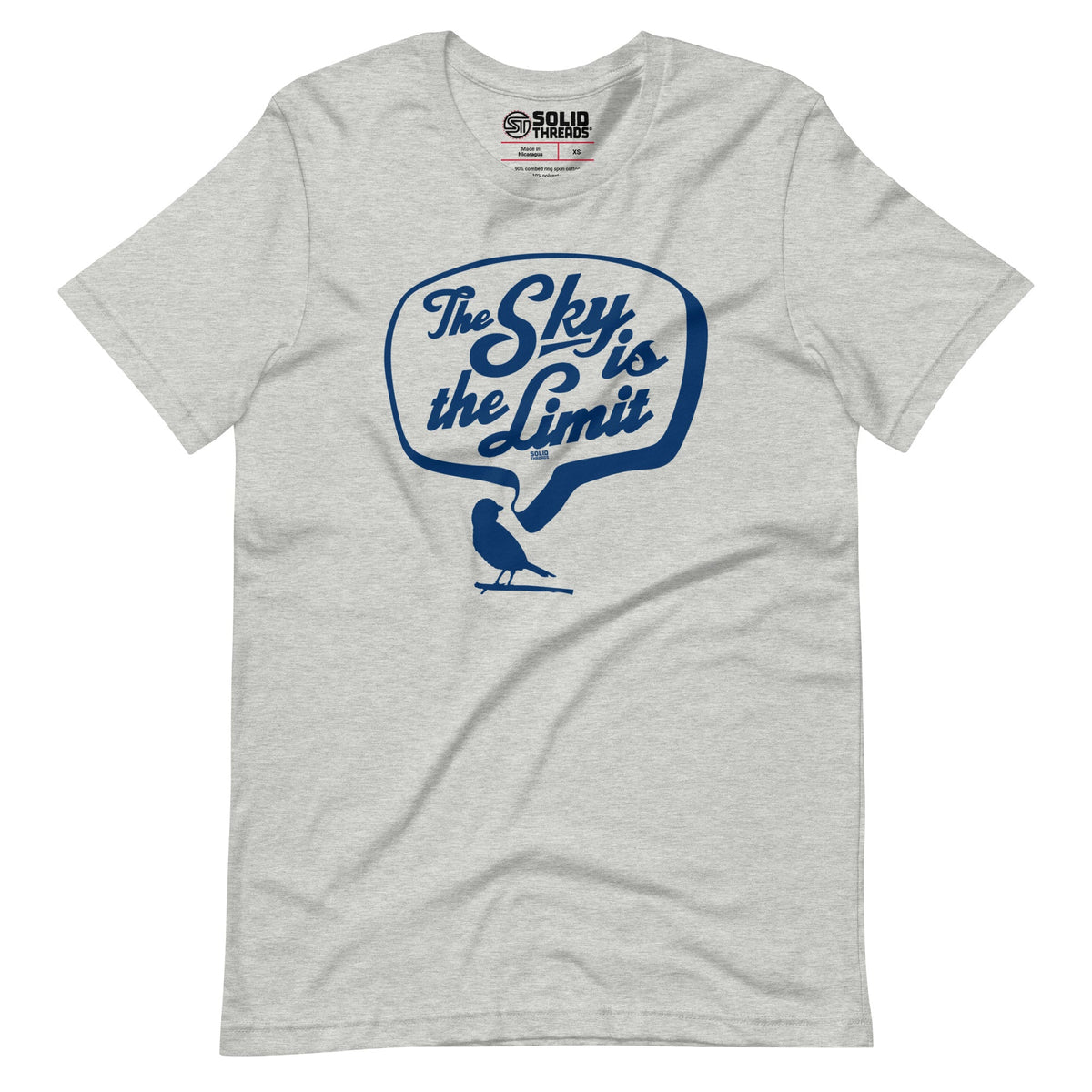 Men&#39;s The Sky Is The Limit Vintage Soft Style T-Shirt | Funny Bird Watching Tee | Solid Threads