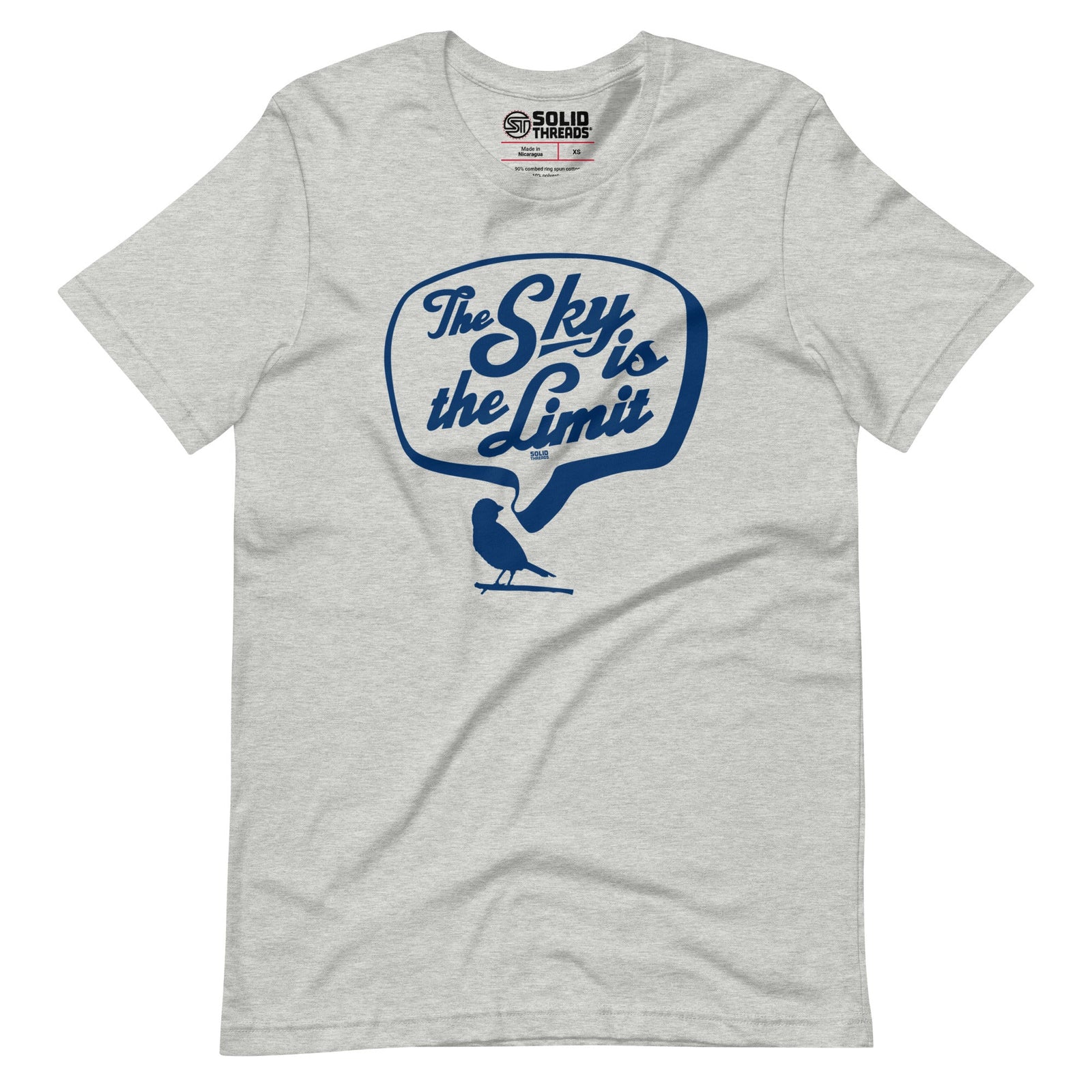 Men's The Sky Is The Limit Vintage Soft Style T-Shirt | Funny Bird Watching Tee | Solid Threads