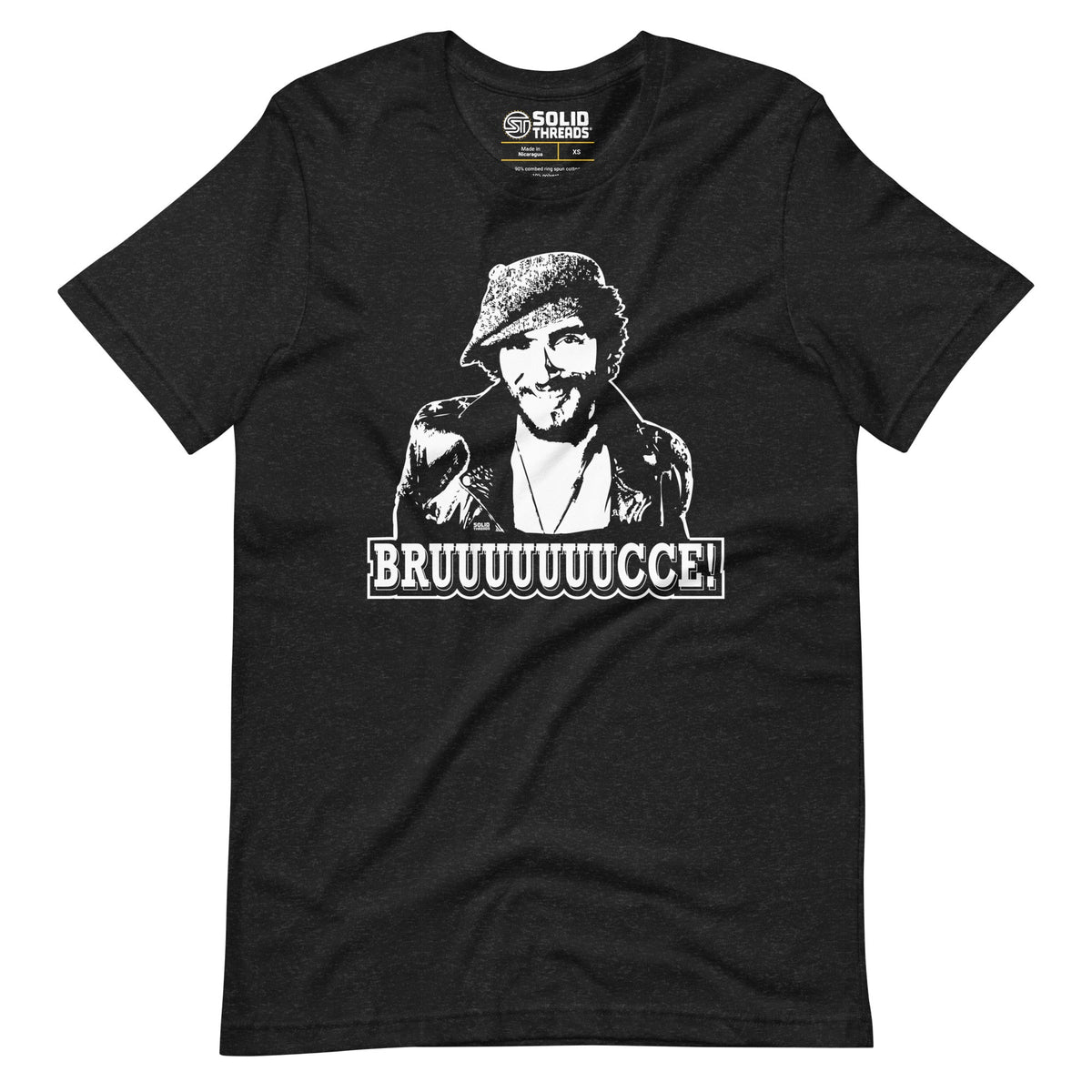 Men&#39;s Bruuuuuce Vintage Soft Style T-Shirt | Funny Bruce Springsteen Tee | Solid Threads