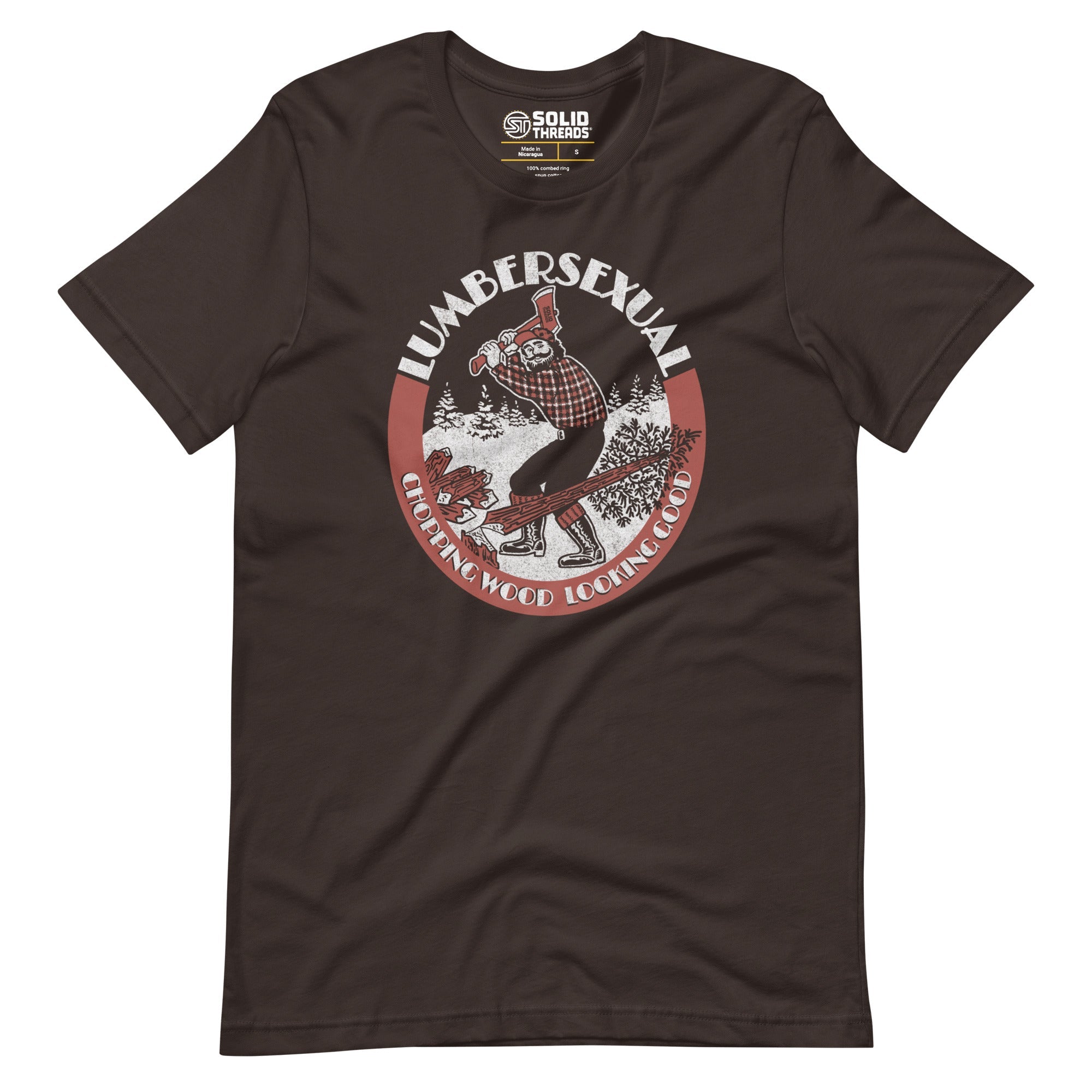 Lumbersexual, Chopping Wood Looking Good Soft Style T-Shirt