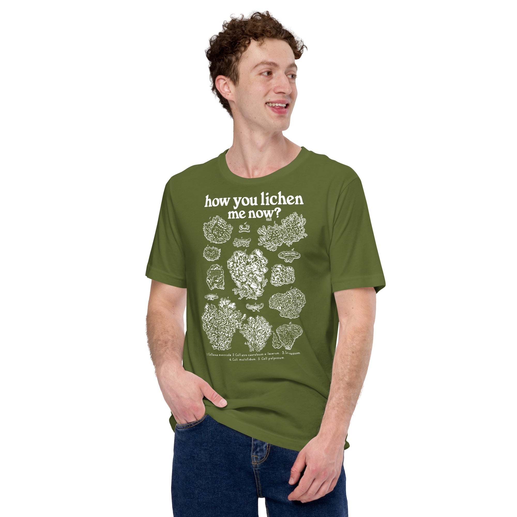 Men's How You Lichen Me Now Funny Soft Style T-Shirt | Retro Nature Tee | Solid Threads