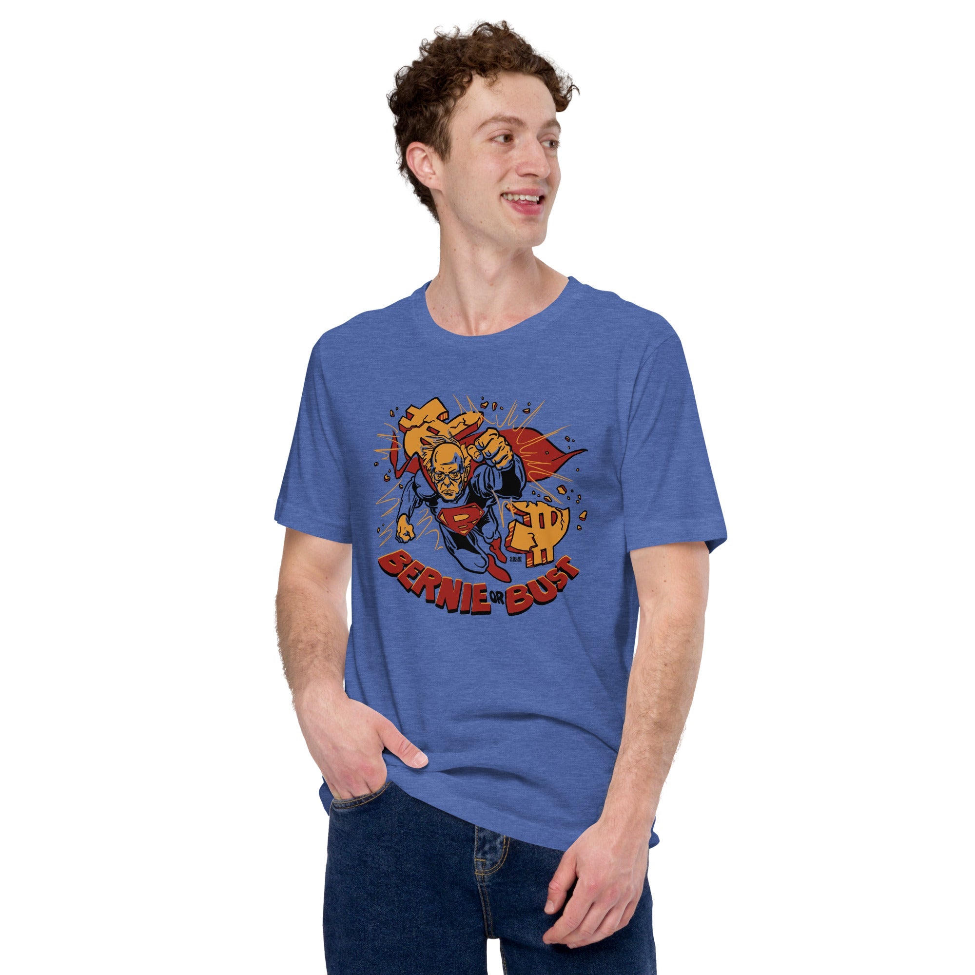 Bernie or Bust Vintage T-shirt on Model | SOLID THREADS