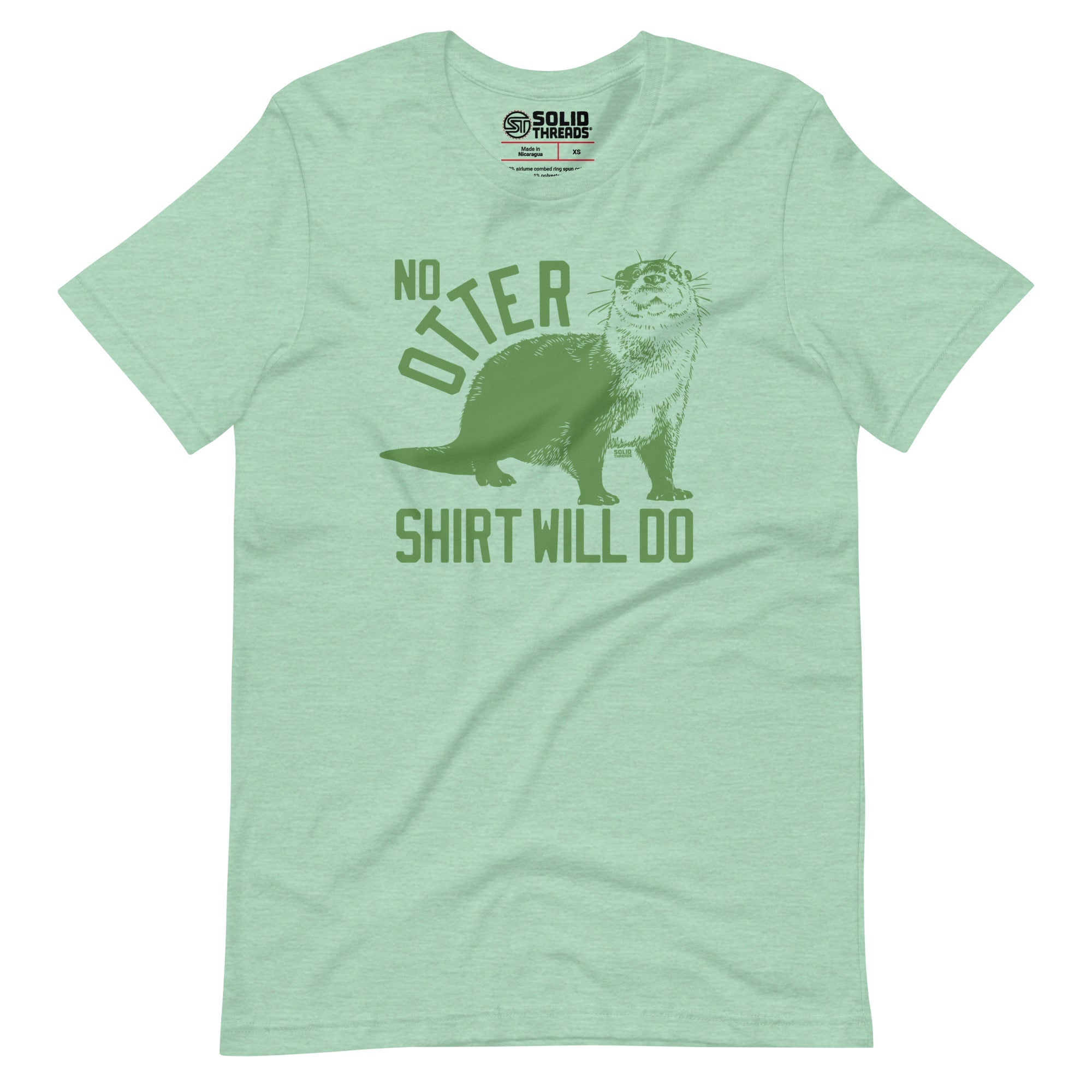 Men's No Otter Shirt Will Do Vintage Soft Style T-Shirt | Funny Animal Tee | Solid Threads