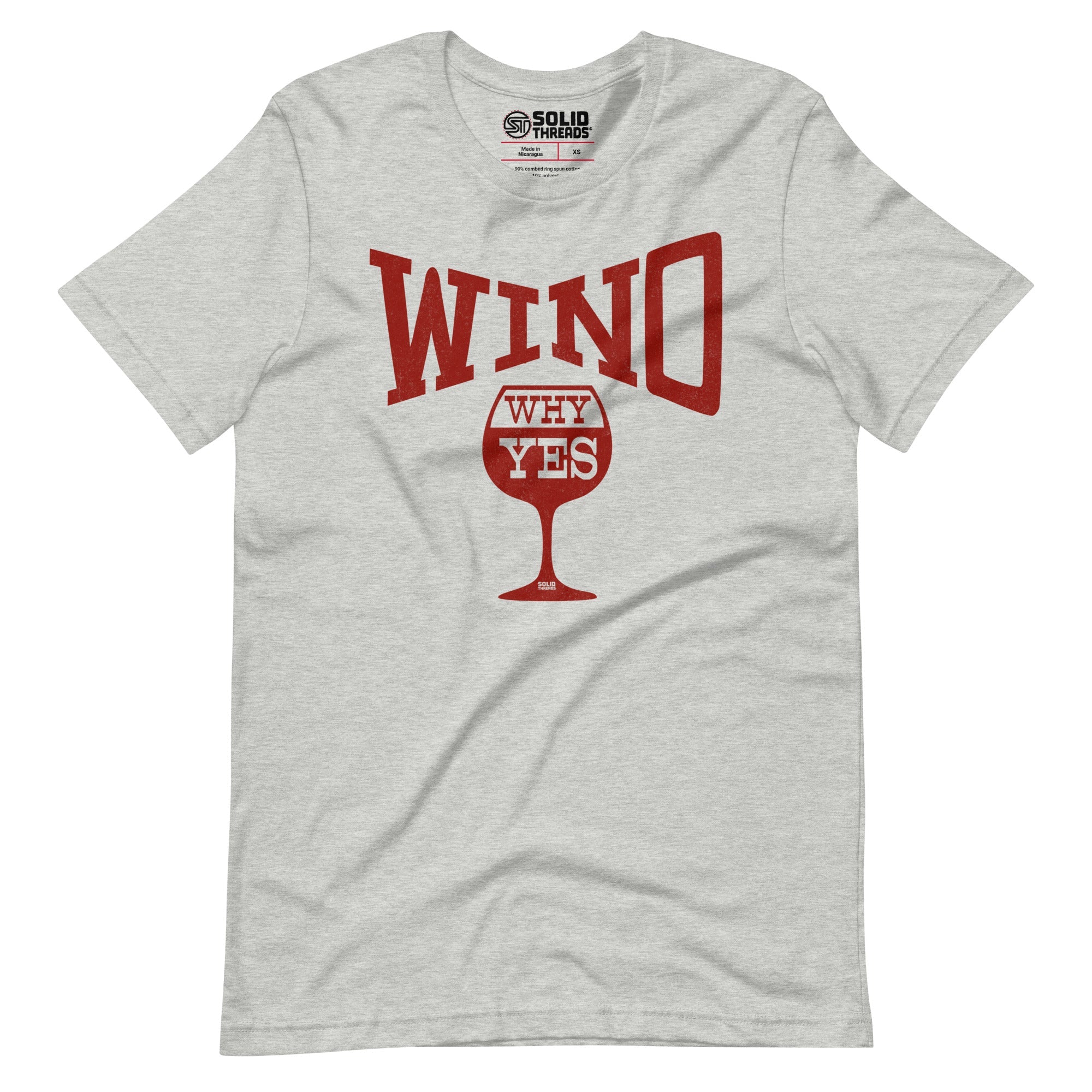 Wino...Why Yes Vintage T-shirt on Model | SOLID THREADS