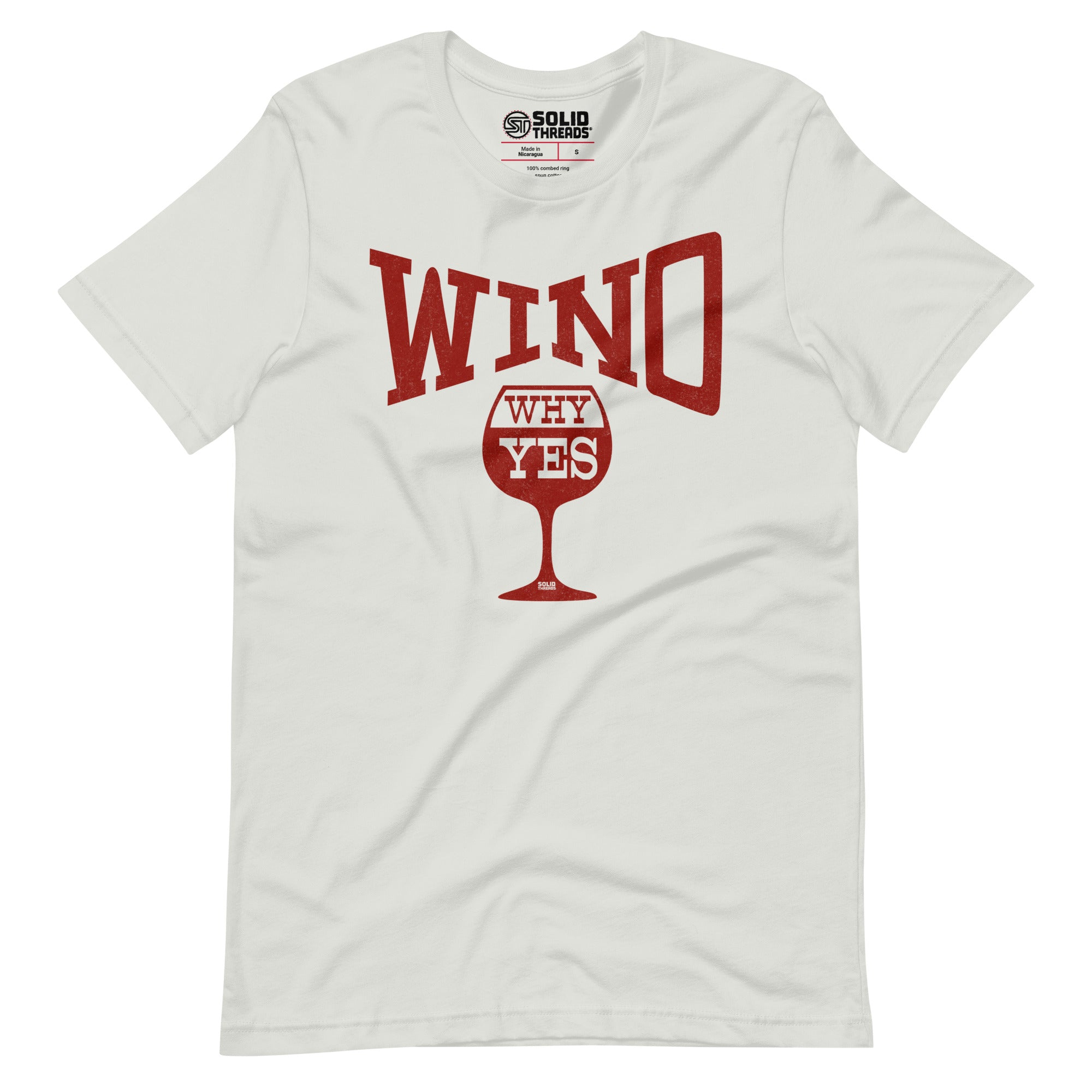 Wino...Why Yes Vintage T-shirt on Model | SOLID THREADS