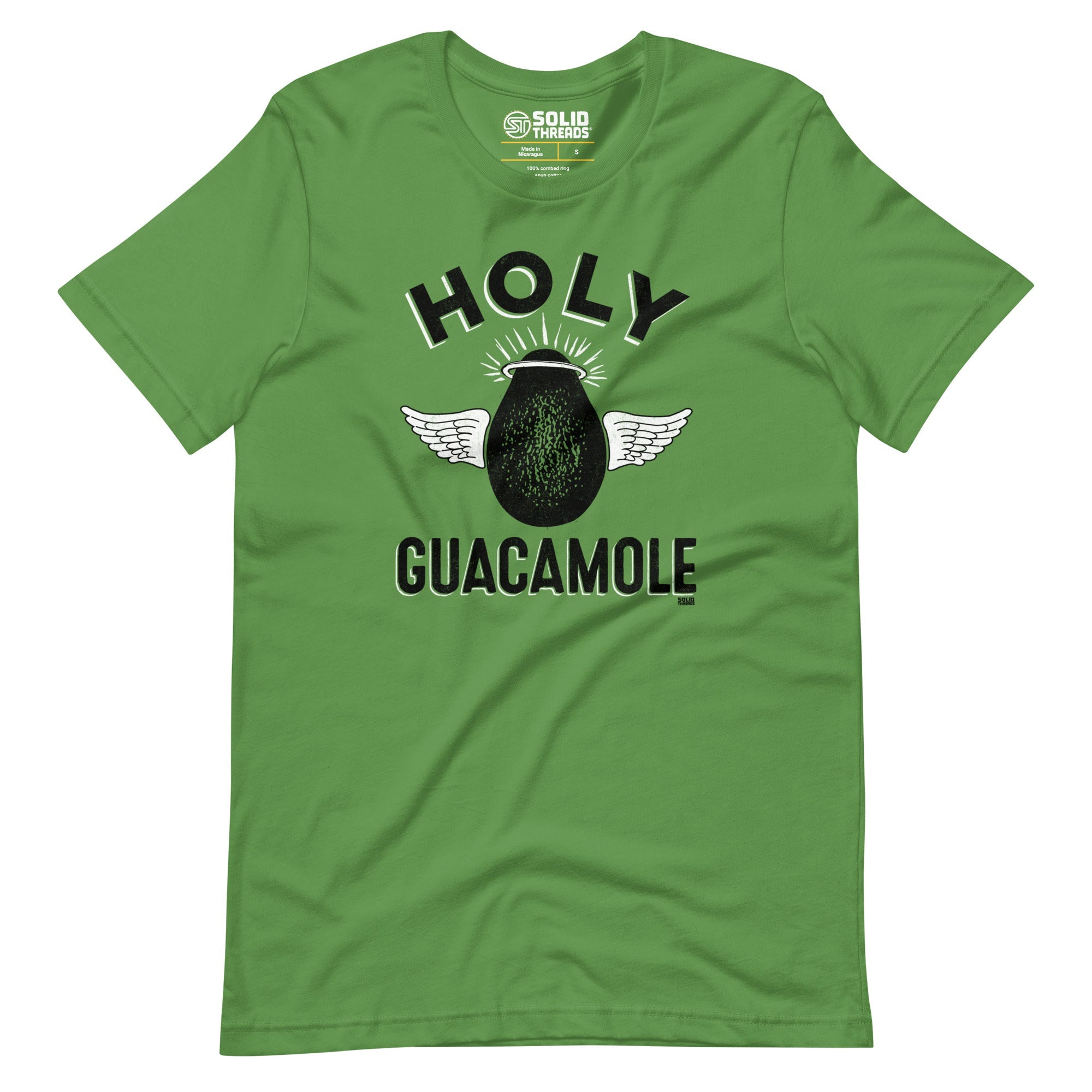 Men's Holy Guacamole Vintage Soft Style T-Shirt | Funny Avocado Tee | Solid Threads